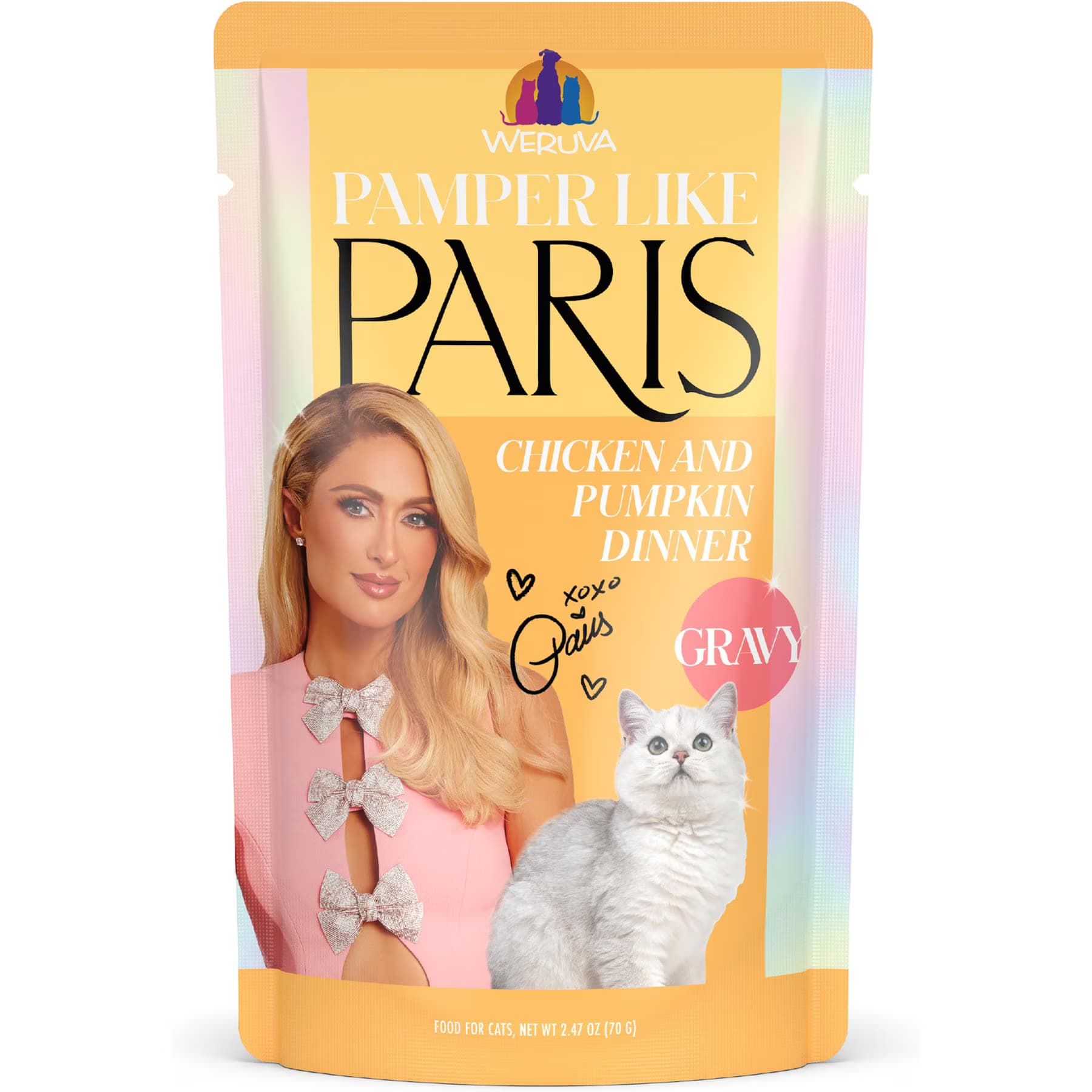 Pamper Like Paris Pamper Like Paris Chicken & Pumpkin Dinner in Gravy Grain-Free Shredded Wet Cat Food