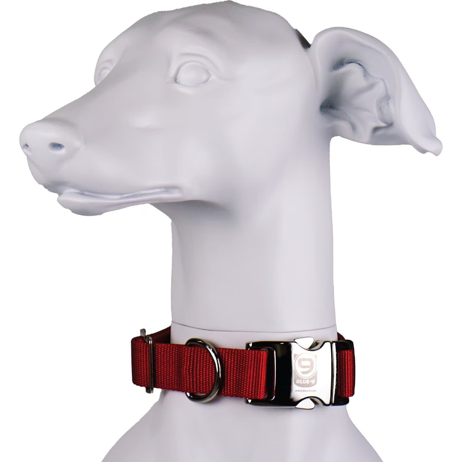 Blue-9 Blue-9 Pet Products Secure Pro Dog Collar, Red, Medium: 13 to 20-in neck, 1-in wide