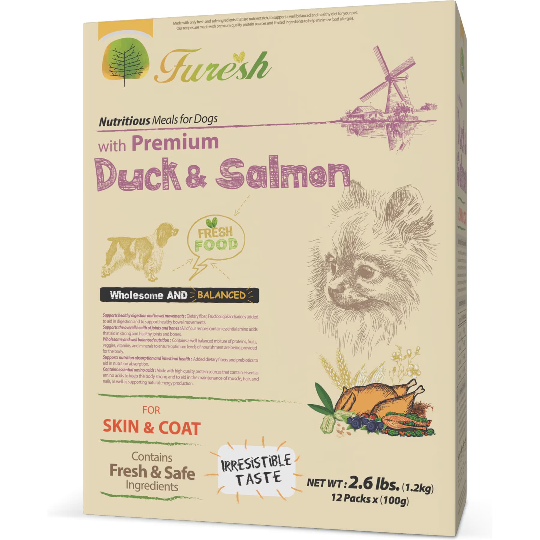 Alpha Dog Series Alpha Dog Series FURESH Skin & Coat Limited Ingredient Duck & Salmon Recipe Dry Dog Food