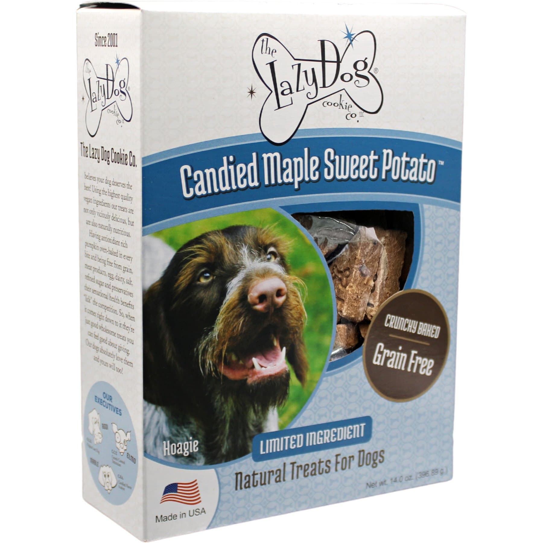 The Lazy Dog Cookie Co. The Lazy Dog Cookie Co. Grain-Free Candied Maple Sweet Potato Limited Ingredient Crunchy Baked Dog Treats