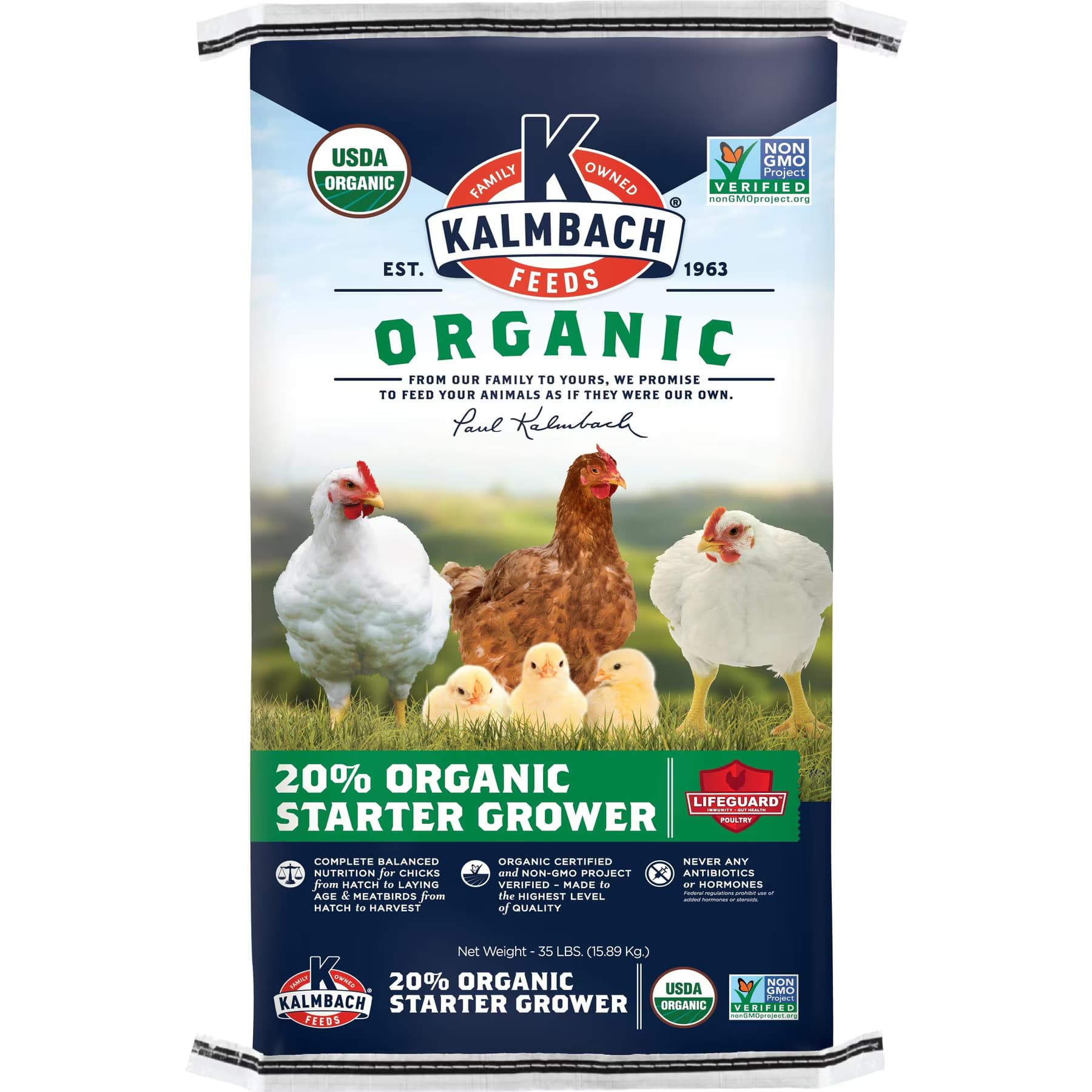 Kalmbach Feeds Kalmbach Feeds Organic 20% Protein Starter Grower Crumbles Poultry Feed