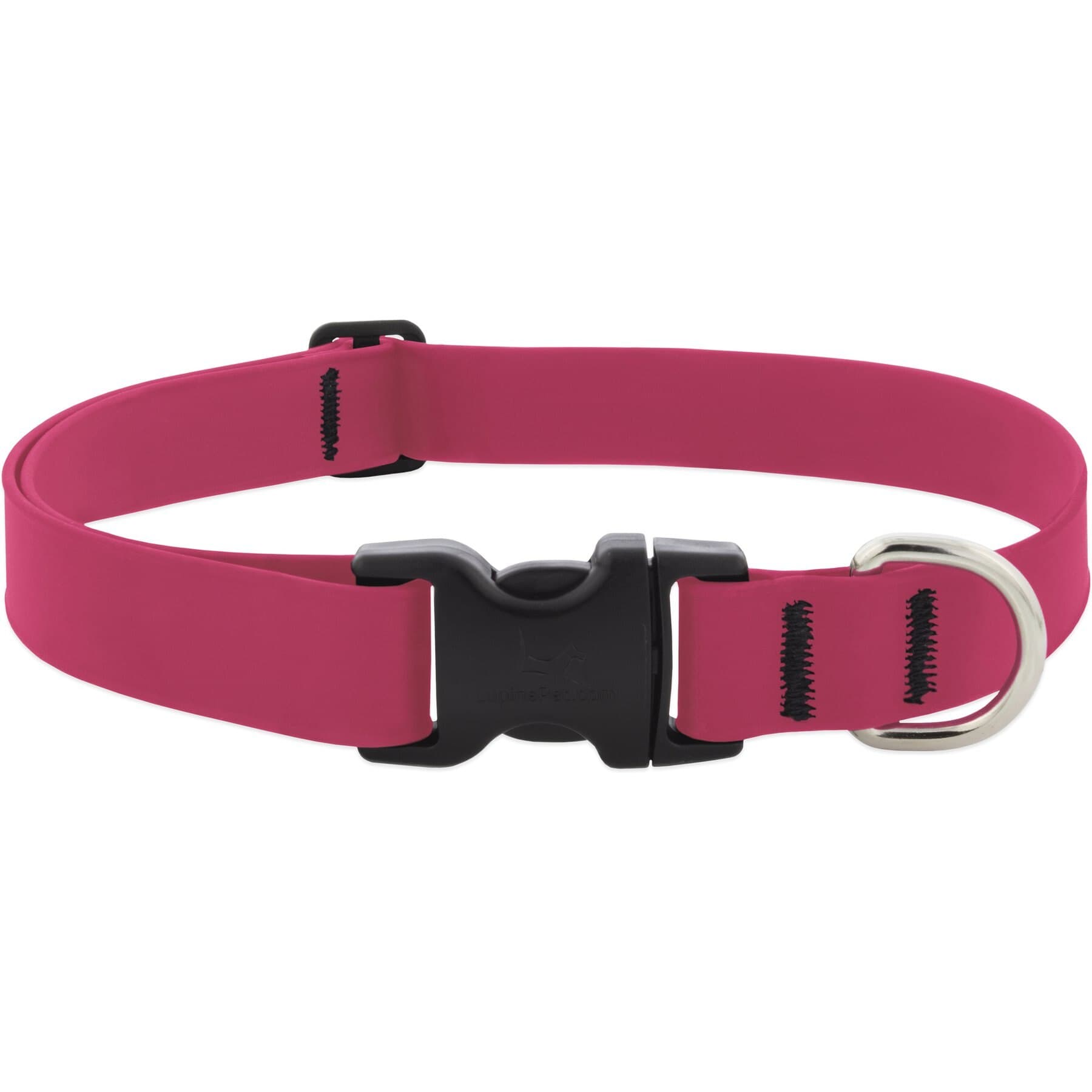 LupinePet LupinePet Waterproof BioThane Standard Dog Collar, Neon Pink, X-Large: 25 to 31-in neck, 1-in wide