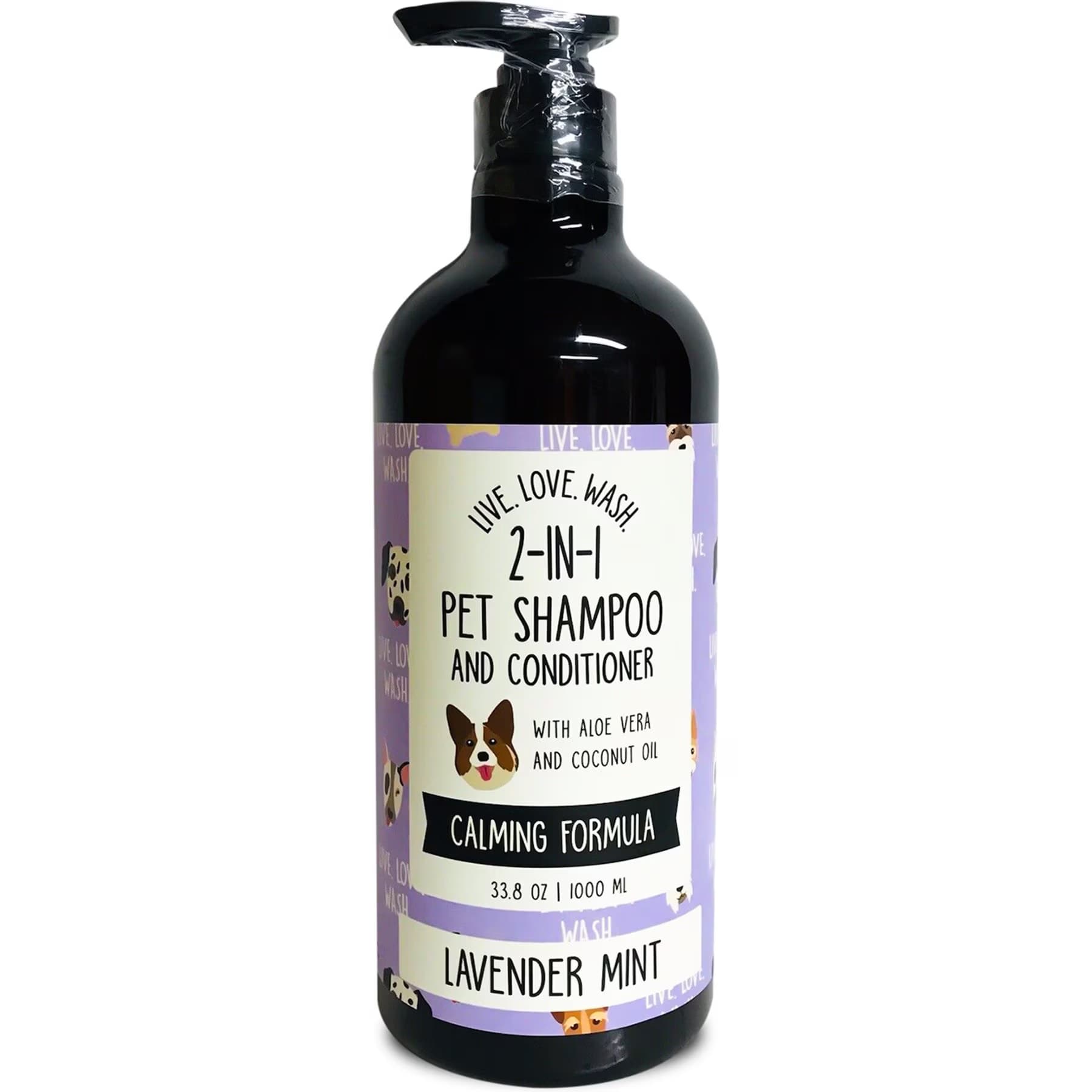 Precious Tails Precious Tails Live. Love. Wash. 2-in-1 Dog & Cat Shampoo & Conditioner, Lavender Mint Scented, 1000-mL bottle