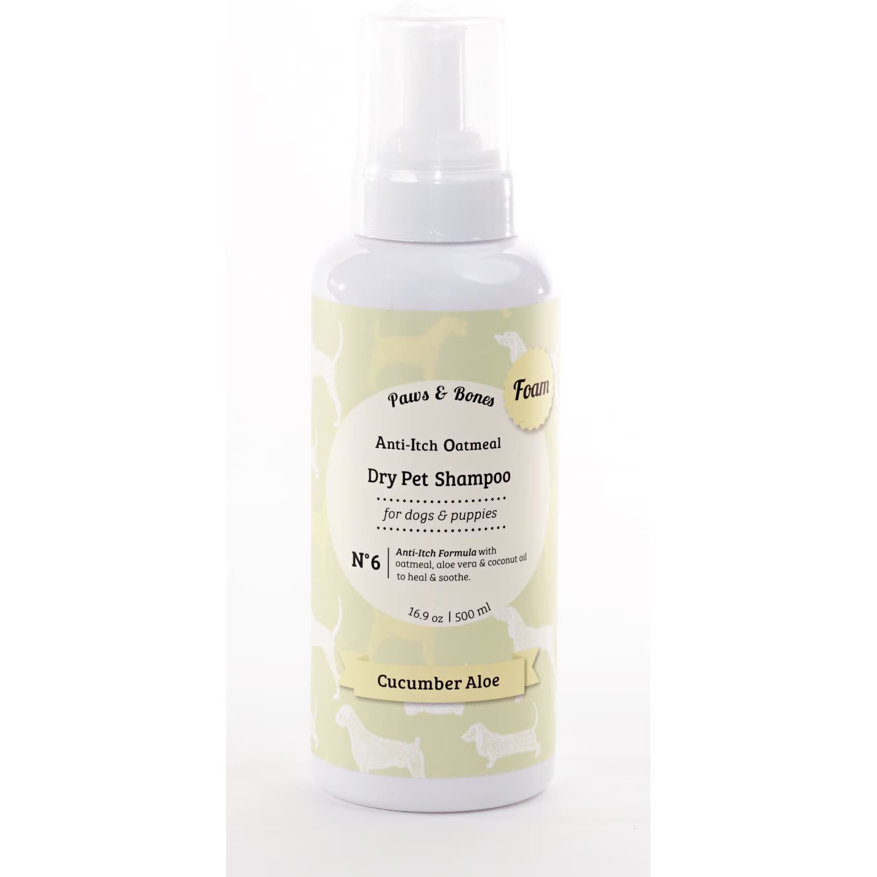 Precious Tails Precious Tails Anti-Itch Oatmeal Dry Dog Shampoo, Cucumber Aloe Scented