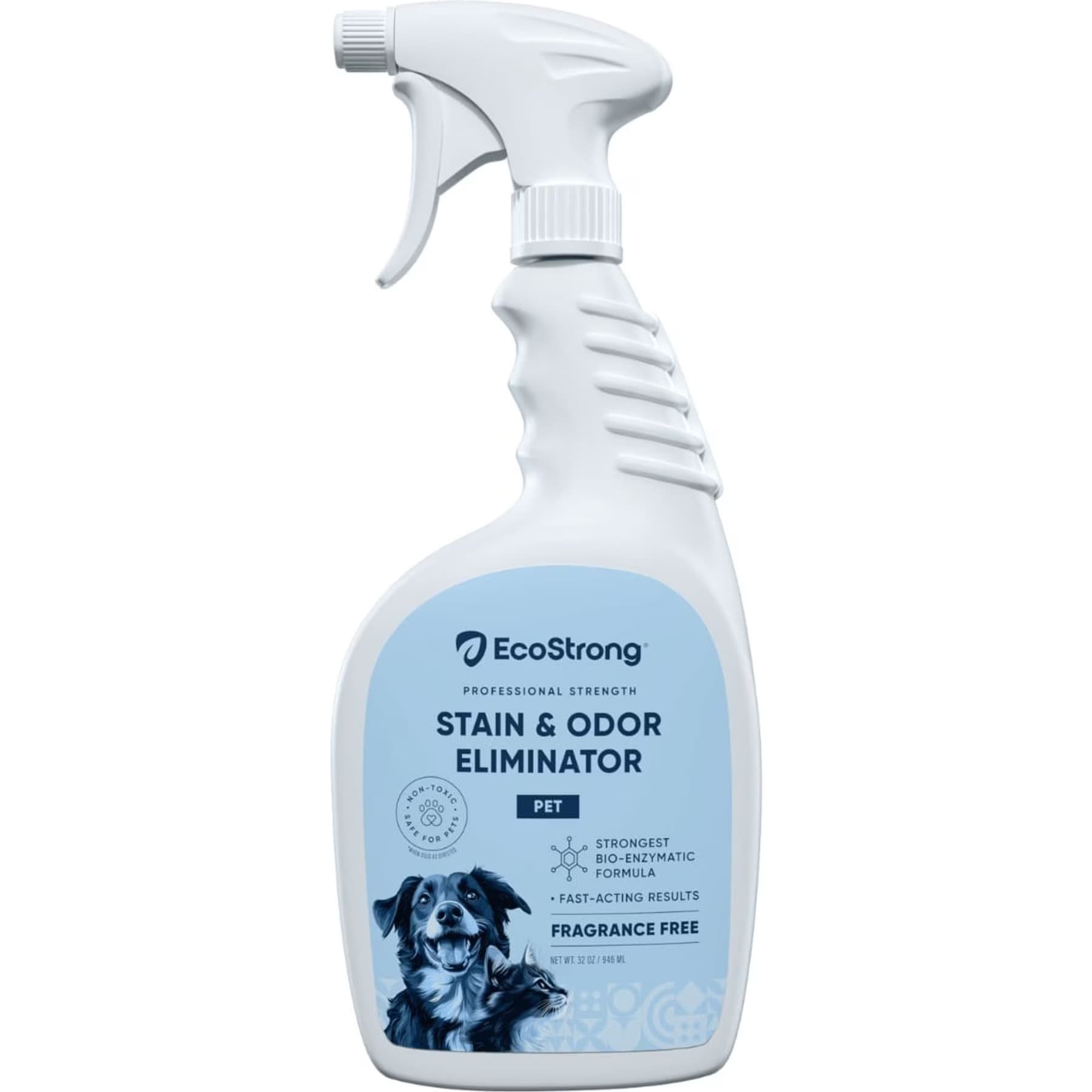 EcoStrong EcoStrong Fragrance Free Dog Stain & Odor Eliminator, 32-fl oz spray bottle