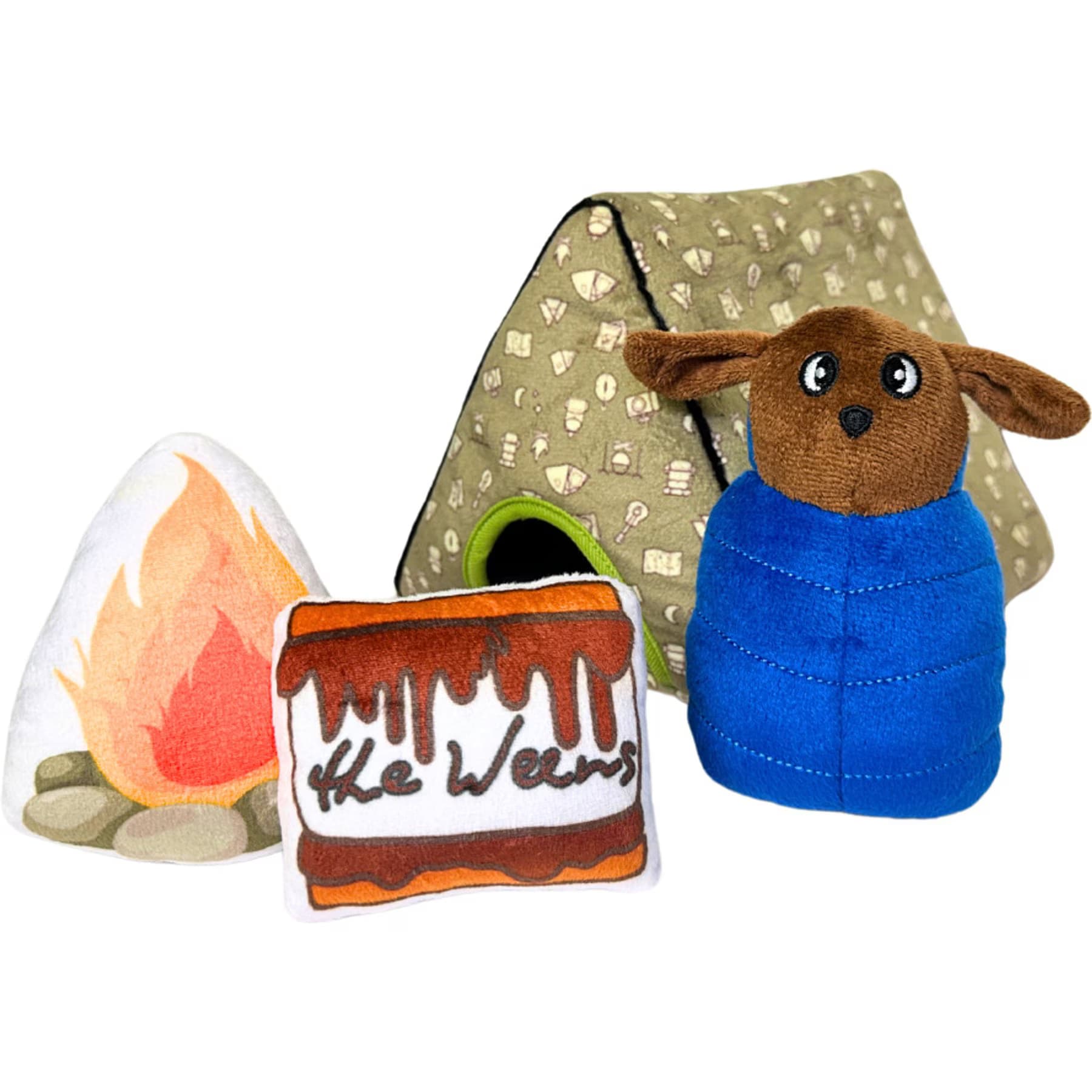 The Weens The Weens Camping with the Weens Plush Puzzle Dog Toy