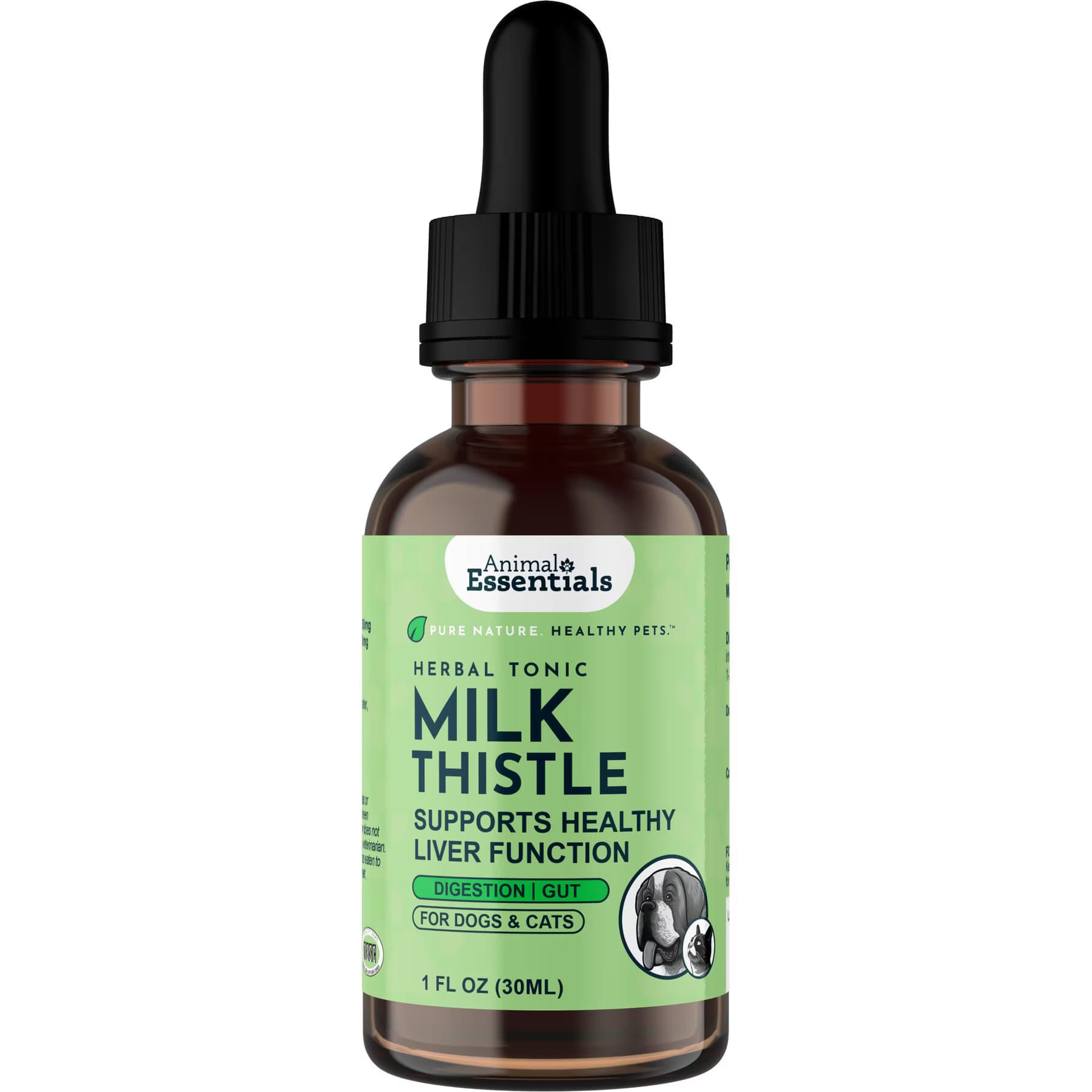 Animal Essentials Animal Essentials Milk Thistle Liquid Supplement for Dogs & Cats, 1-fl oz bottle