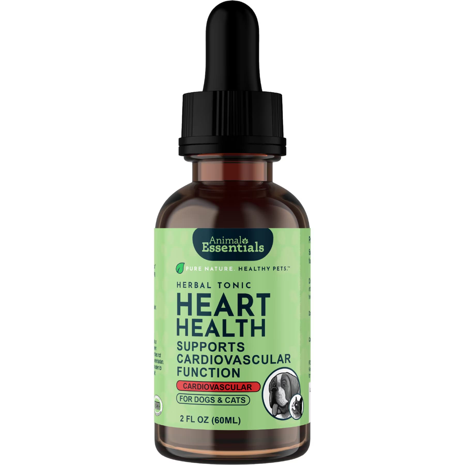 Animal Essentials Animal Essentials Heart Health Cardiovascular Support Dog & Cat Supplement, 2-fl oz bottle
