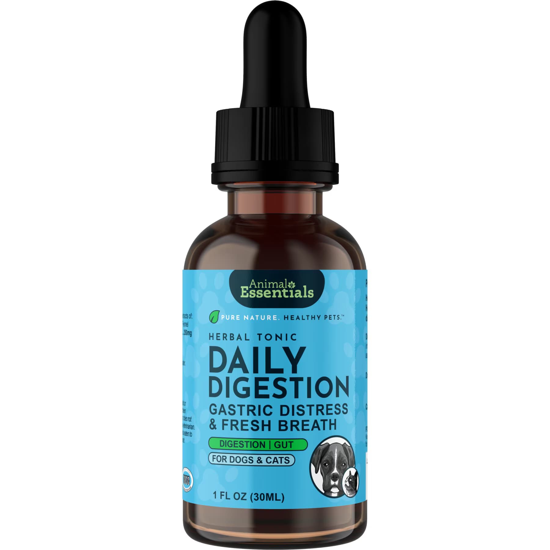 Animal Essentials Animal Essentials Daily Digestion Breath & Digestion Support Dog & Cat Supplement, 1-fl oz bottle
