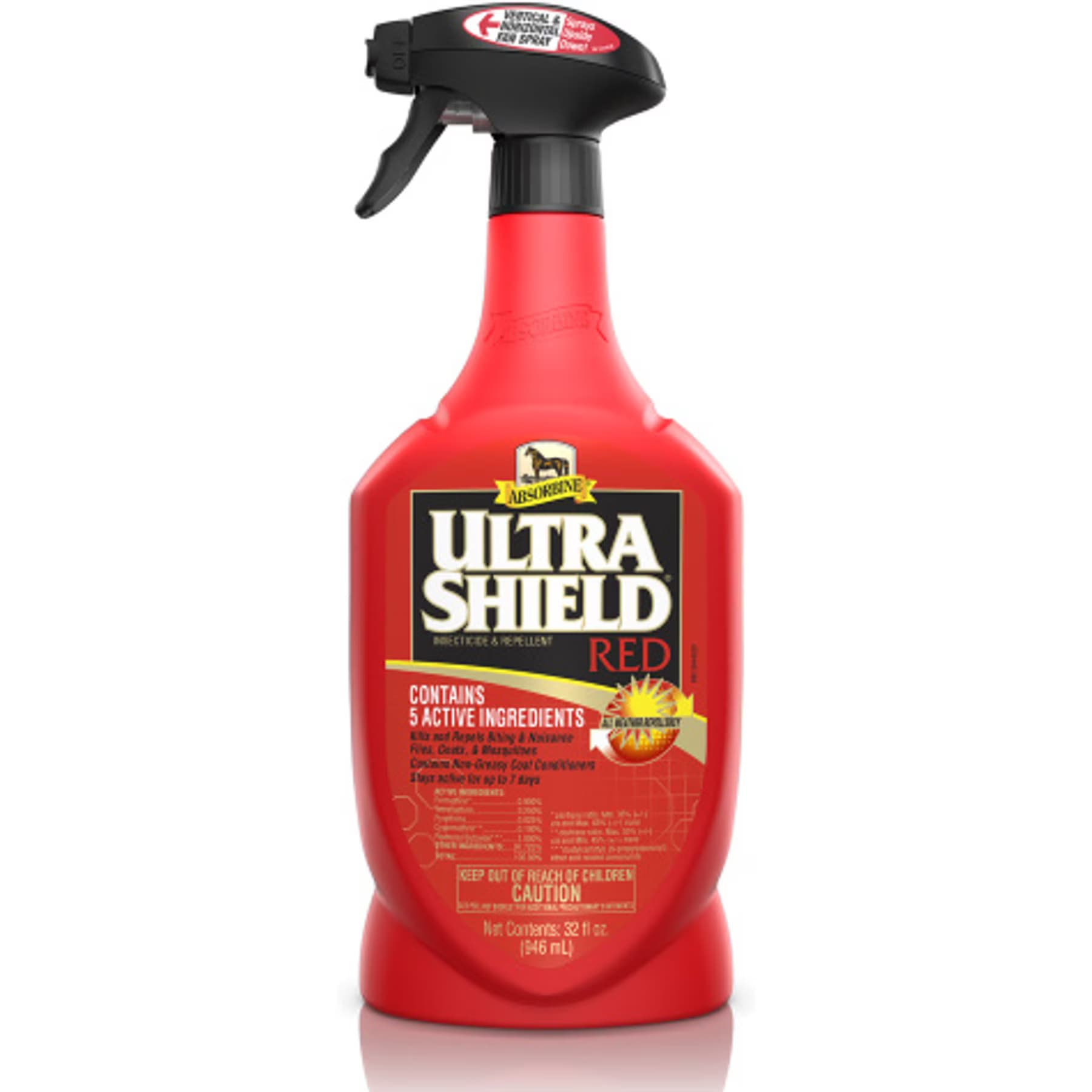 Absorbine Ultrashield Red Insecticide & Repellent Horse Fly Spray Refill, 32-fl oz bottle — view 2