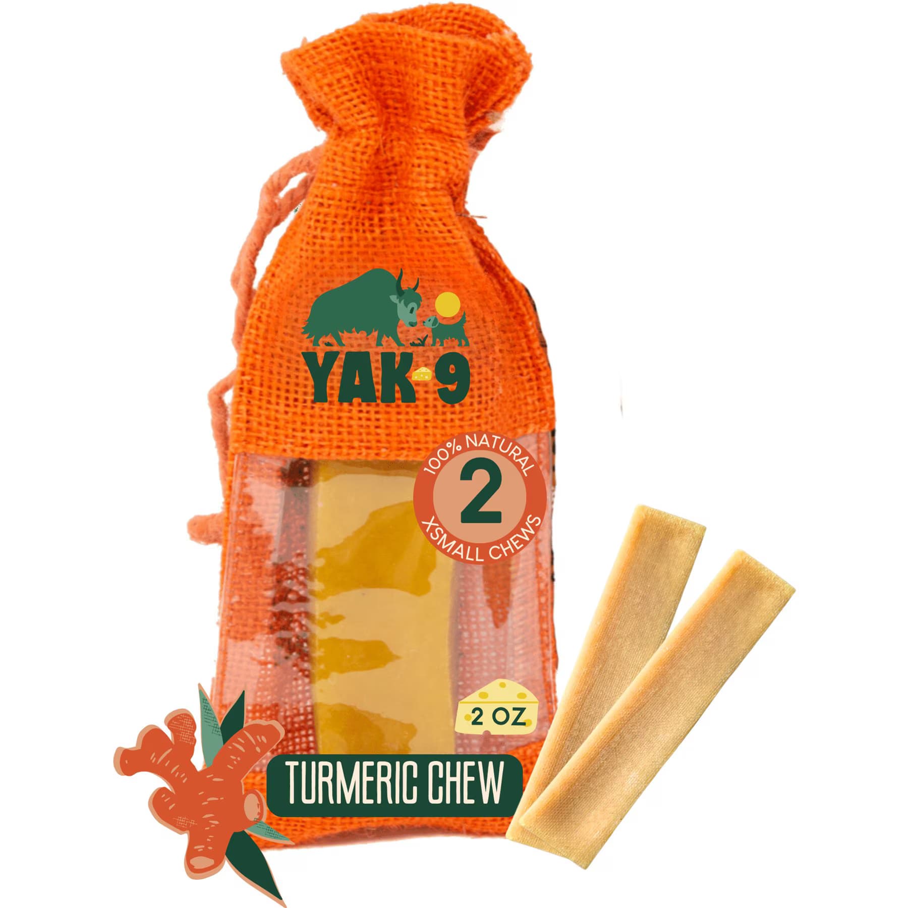 Yak9 Chews Turmeric Yak Chew Dog Treats — view 3