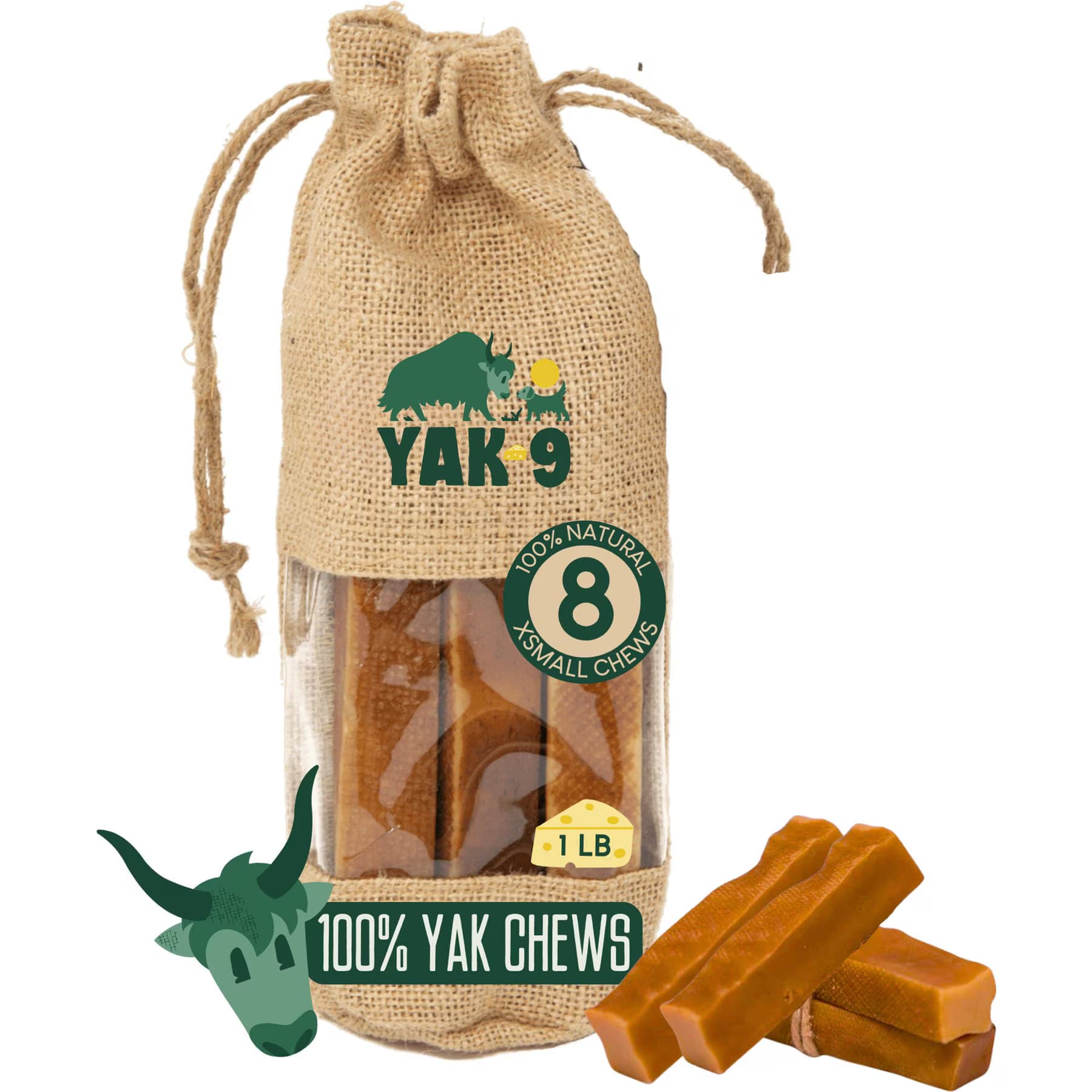 Yak9 Chews Yak Milk Chew Dog Treats — view 2
