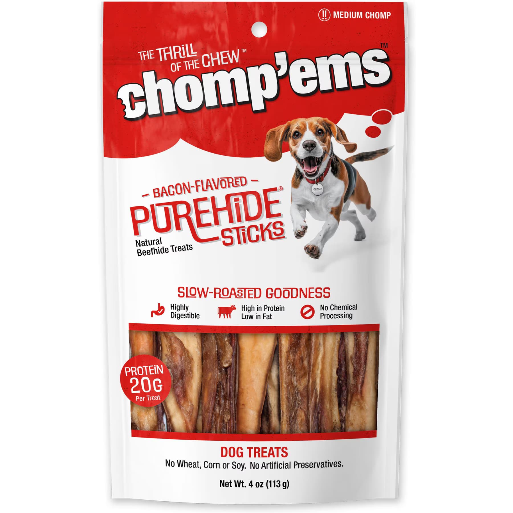 Chomp'ems Chomp’ems Purehide Sticks Dog Treats
