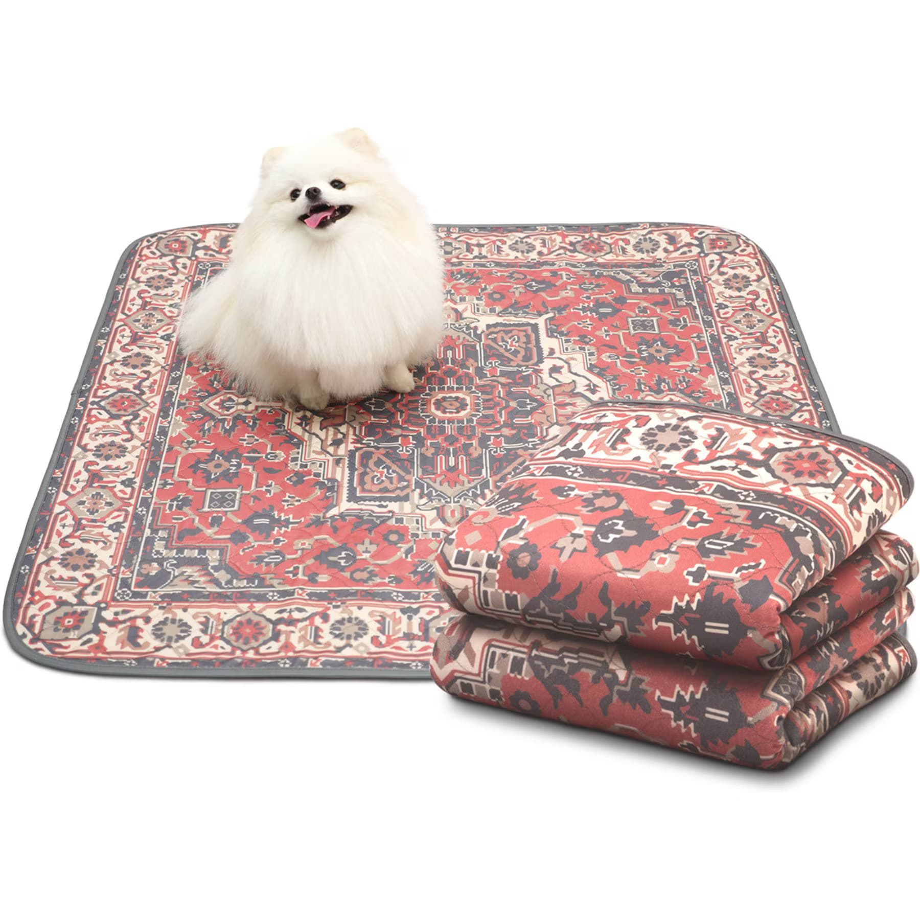 Paw Inspired Paw Inspired Designer Patterned Print Washable Dog Pee Pads, Persian, 36 x 36-in