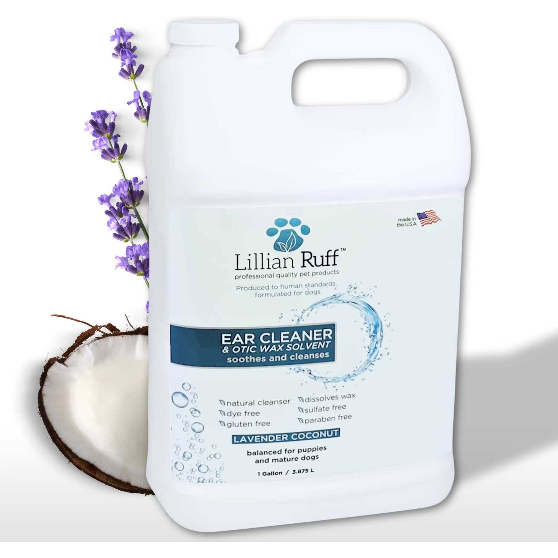 Lillian Ruff Lillian Ruff Dog Ear Cleaner, 128-fl oz bottle