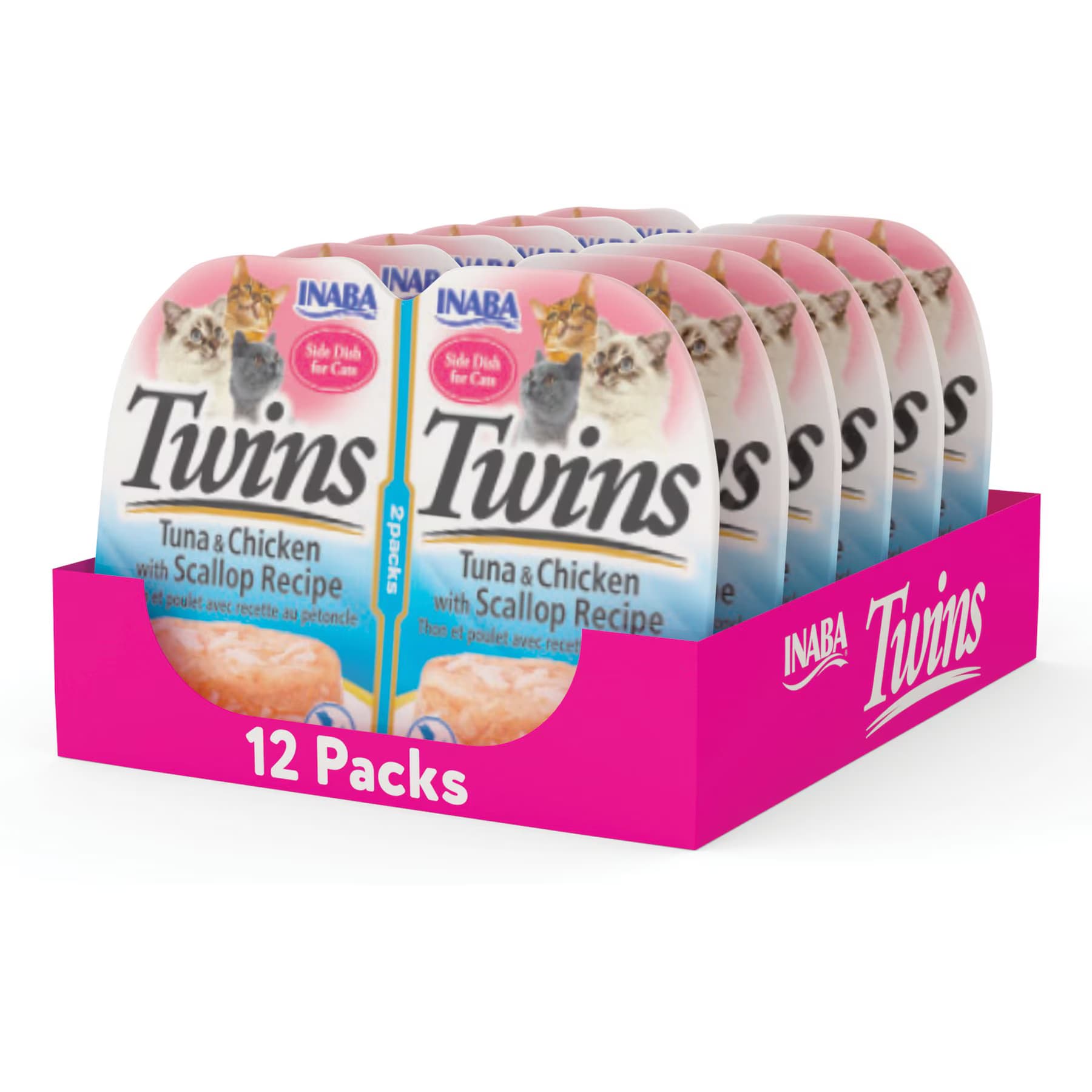 Inaba Inaba Twins Tuna & Chicken with Scallop Recipe Grain-Free Cat Food Topper