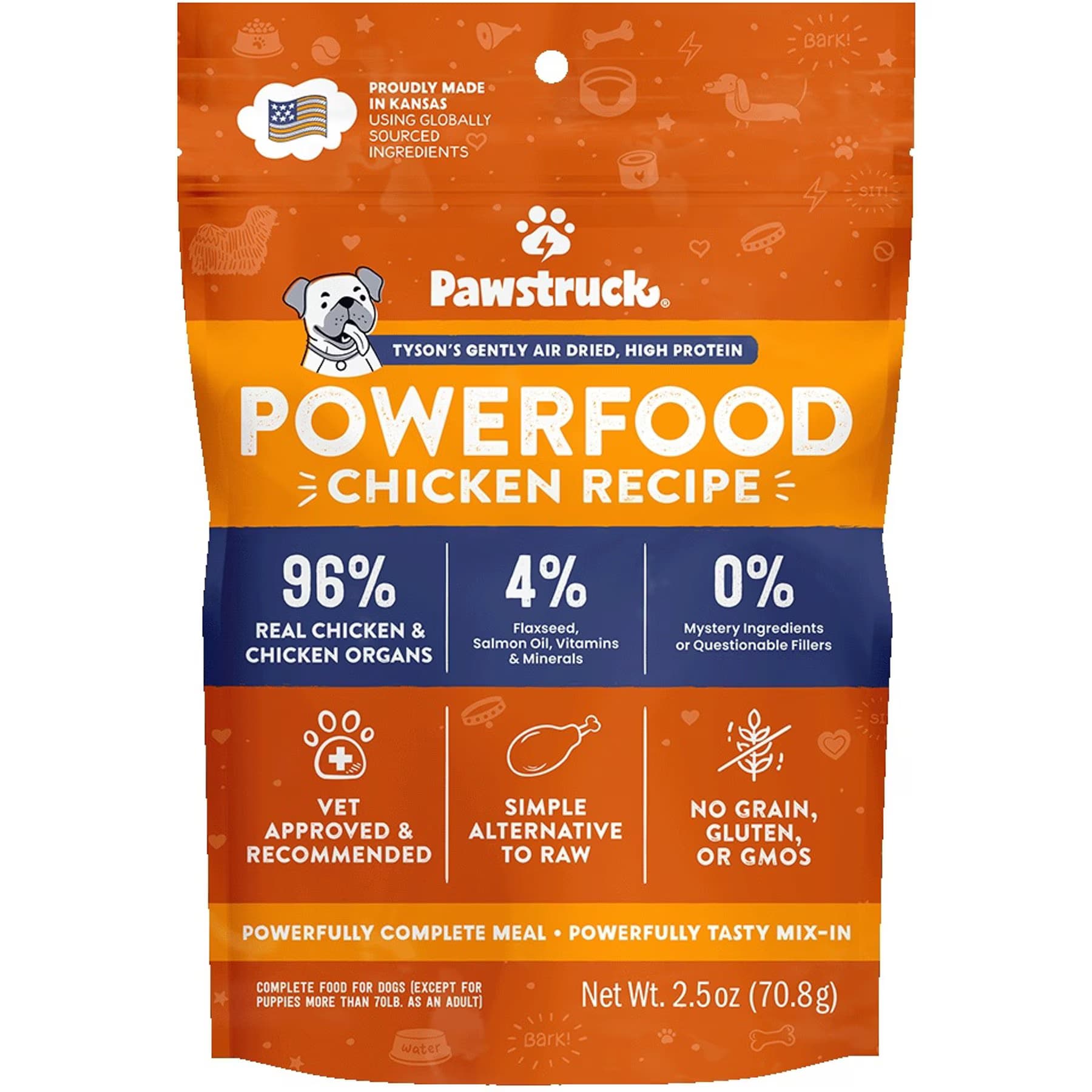 Pawstruck Chicken High Protein Grain-Free Air-Dried Dog Food, 160-oz bundle — view 2