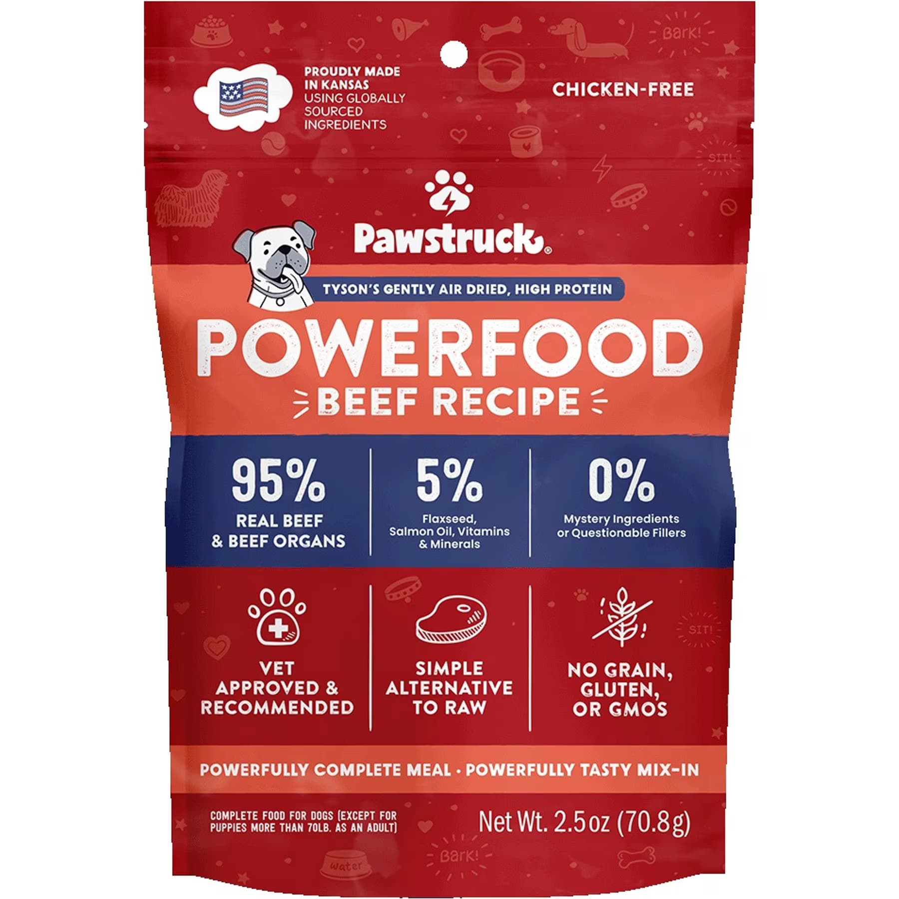 Pawstruck Beef High Protein Grain-Free Air-Dried Dog Food, 160-oz bundle — view 2