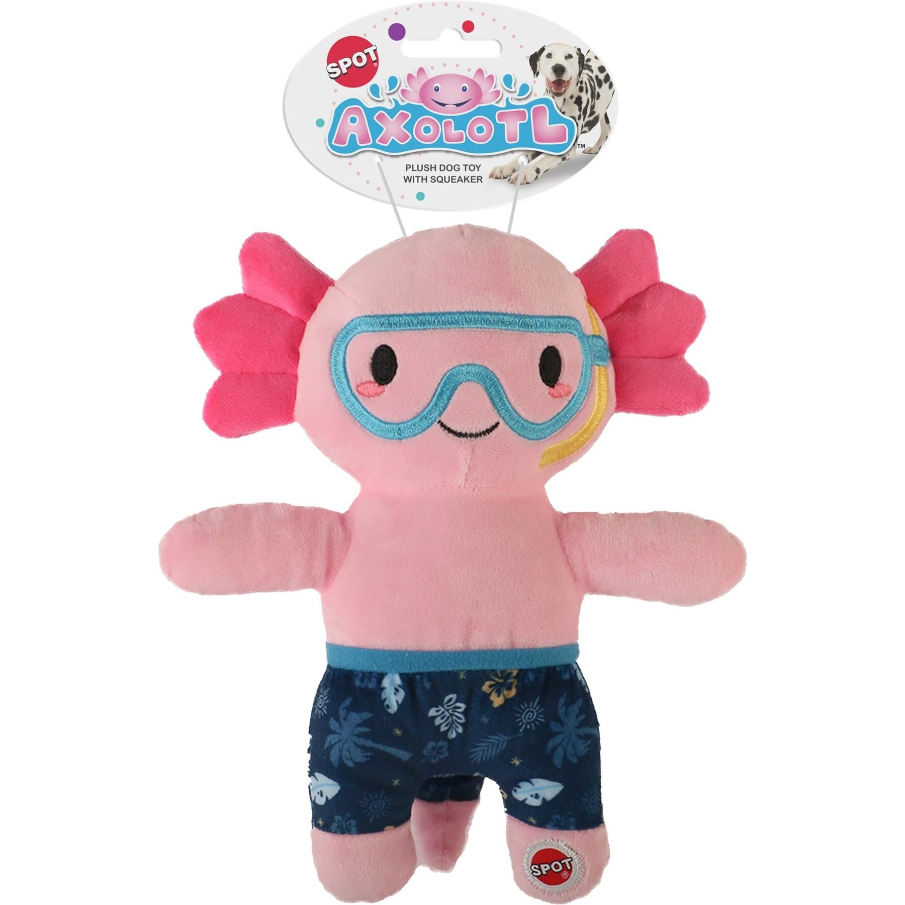Spot Spot Ethical Products Spot Axolotl In Swimwear Dog Toy, 10-in