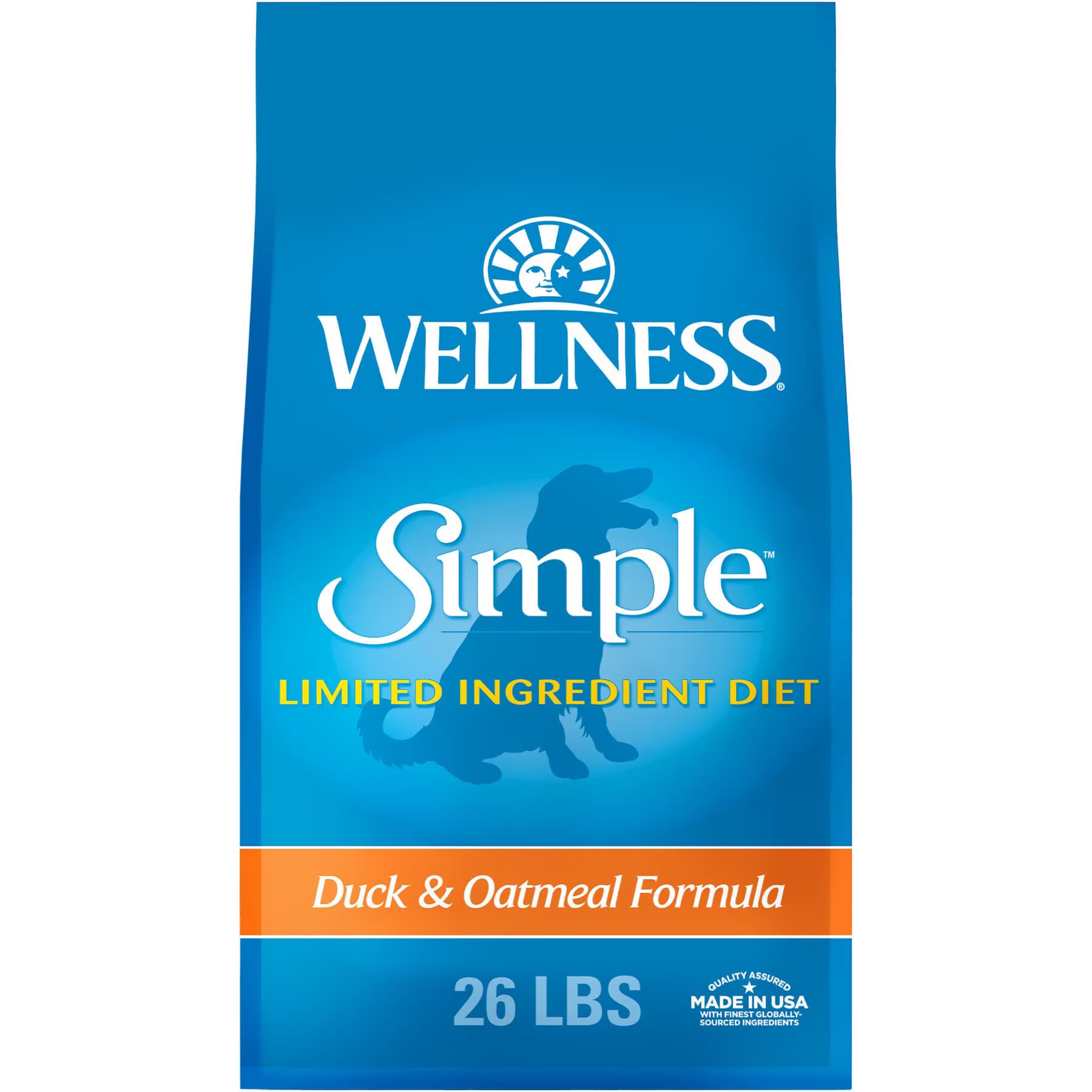 Wellness Simple Limited Ingredient Adult Wholesome Grains Natural Duck & Oatmeal Dry Dog Food — view 2