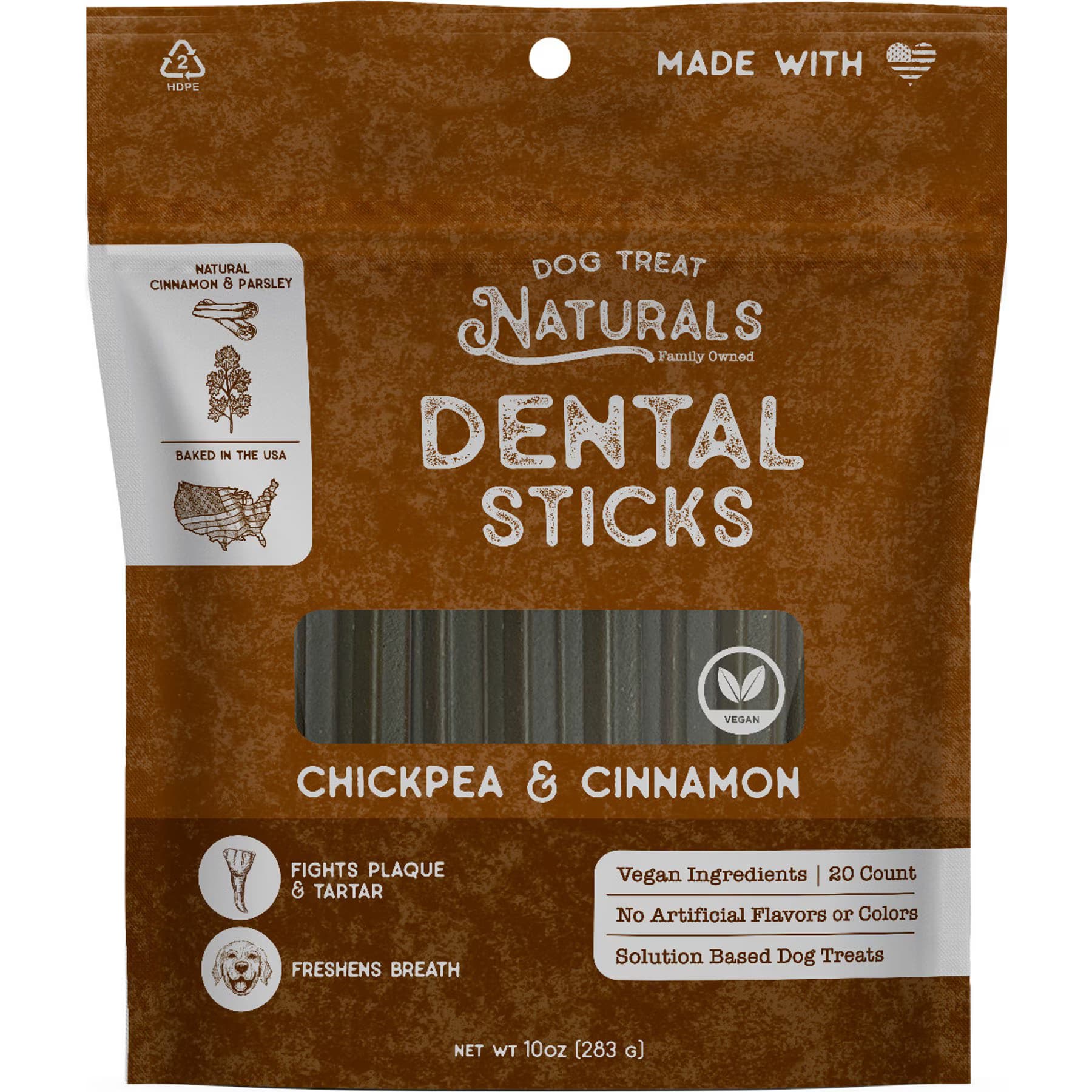 Dog Treat Naturals Dog Treat Naturals Dental Sticks Chickpea & Cinnamon Dog Treats