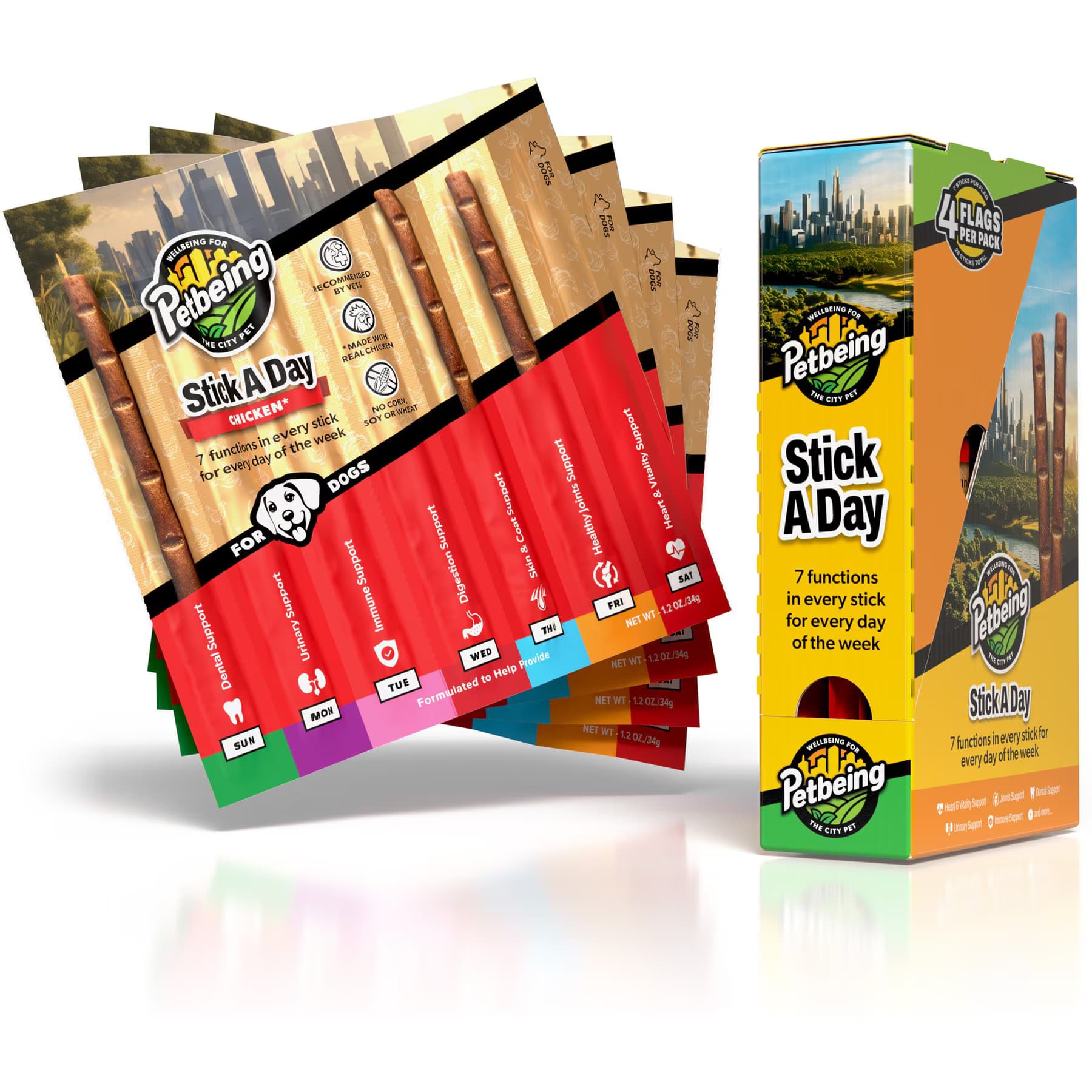 PetBeing Stick a Day 7-in-1 Daily Chicken Chew Supplement for Dogs — view 2