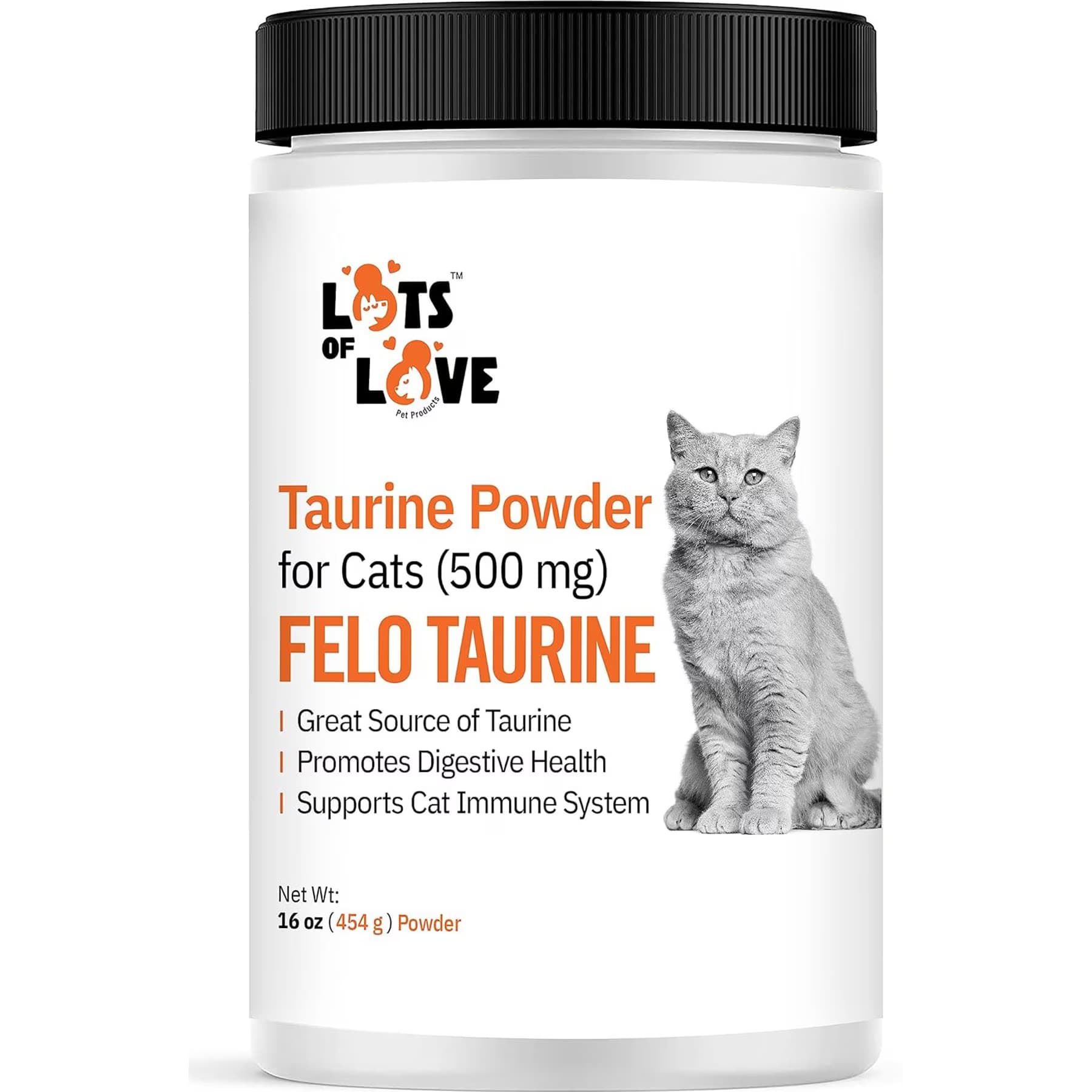 Lots of Love Pet Products Lots of Love Pet Products Felo Taurine Vision Powder Supplement for Cats, 16-oz jar