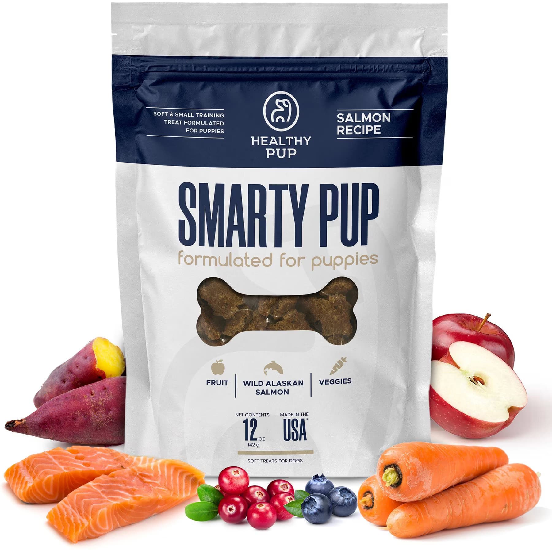 Healthy Pup Healthy Pup Smarty Pup Puppy Wild Alaskan Salmon Limited Ingredient Jerky Dog Treats