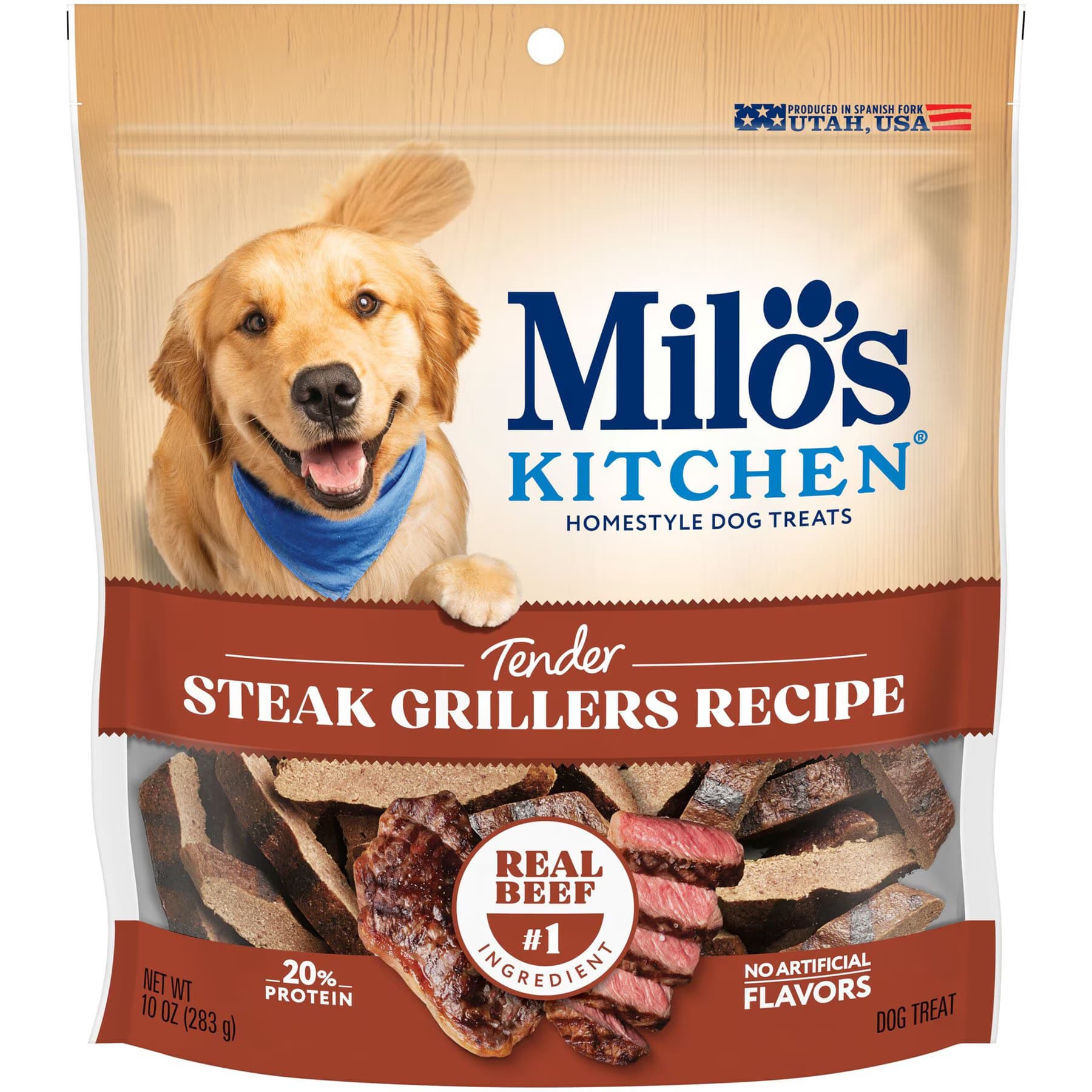 Milo's Kitchen Milo’s Kitchen Steak Grillers Recipe with Angus Steak Dog Treats, 36-oz bundle