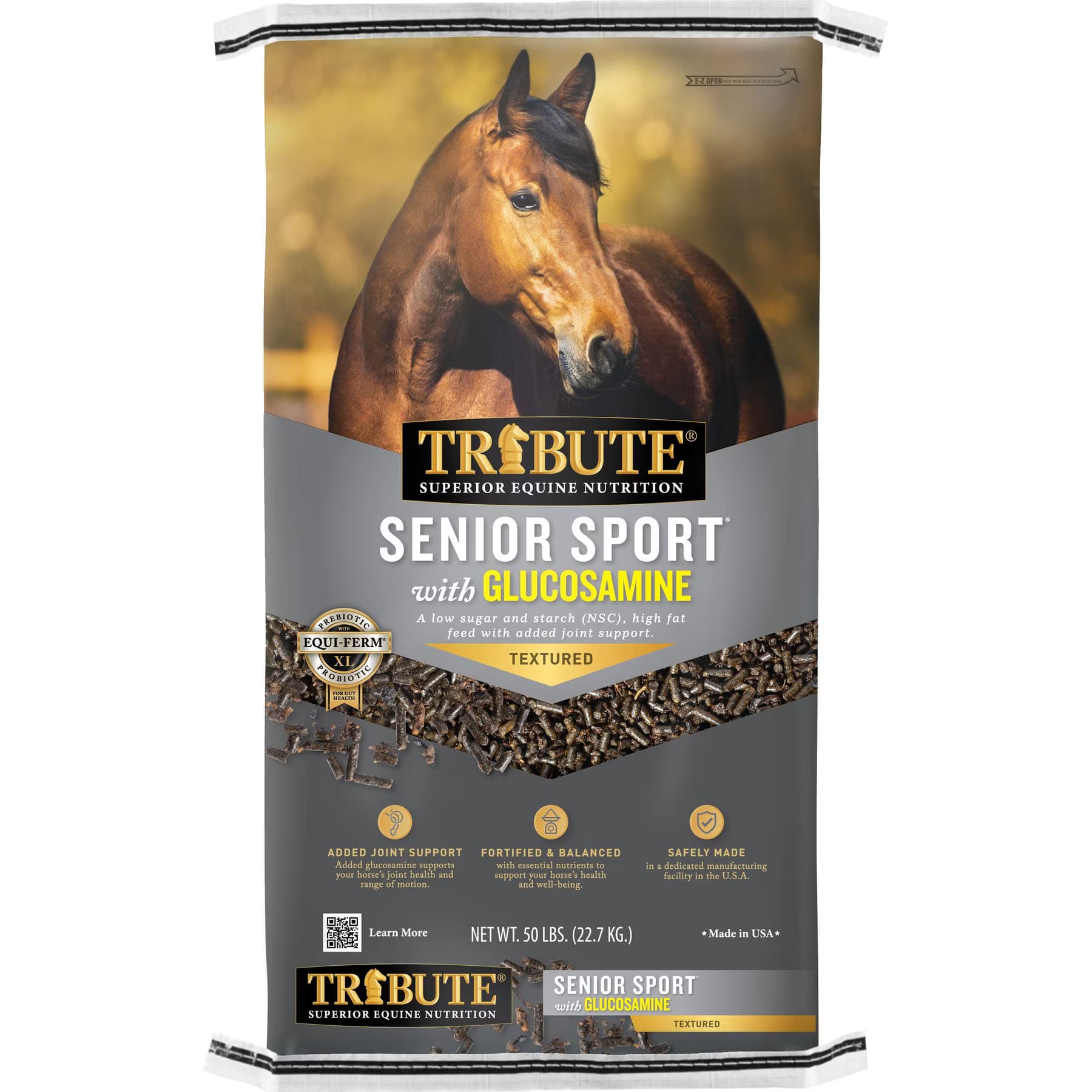 Tribute Equine Nutrition Tribute Equine Nutrition Senior Sport with Glucosamine Textured Horse Feed
