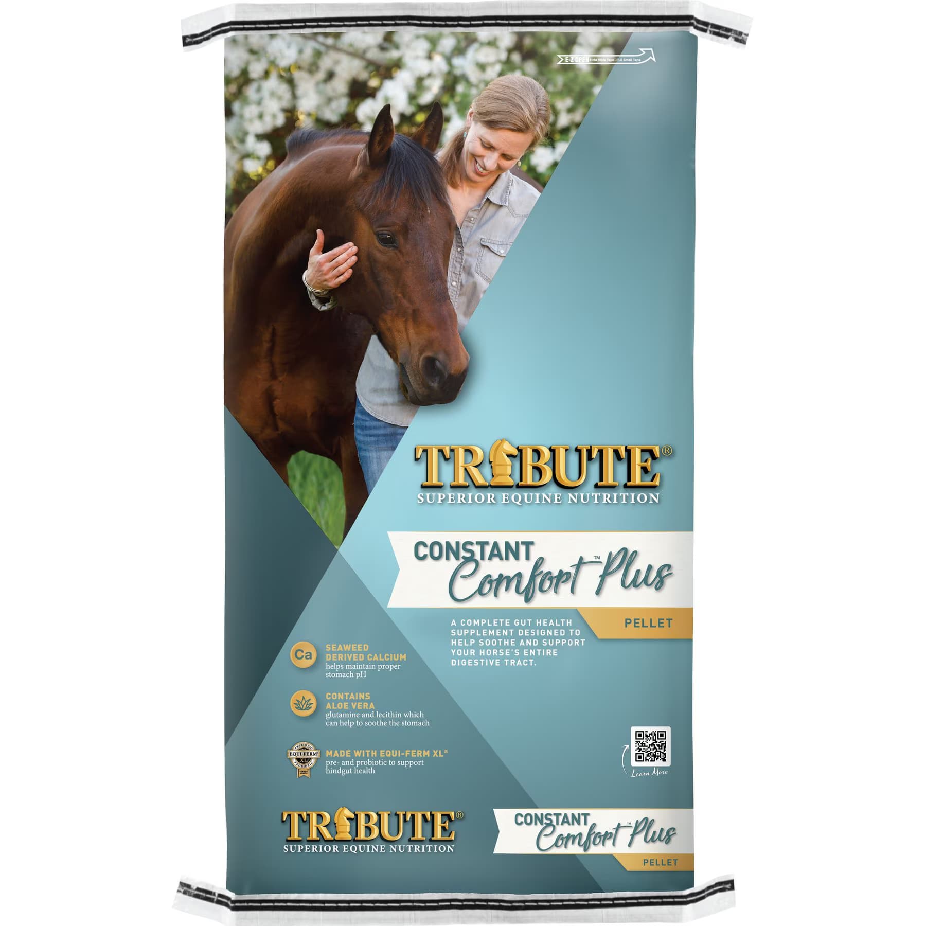 Tribute Equine Nutrition Tribute Equine Nutrition Constant Comfort Plus Gut Health Horse Supplement, 40-lbs bag