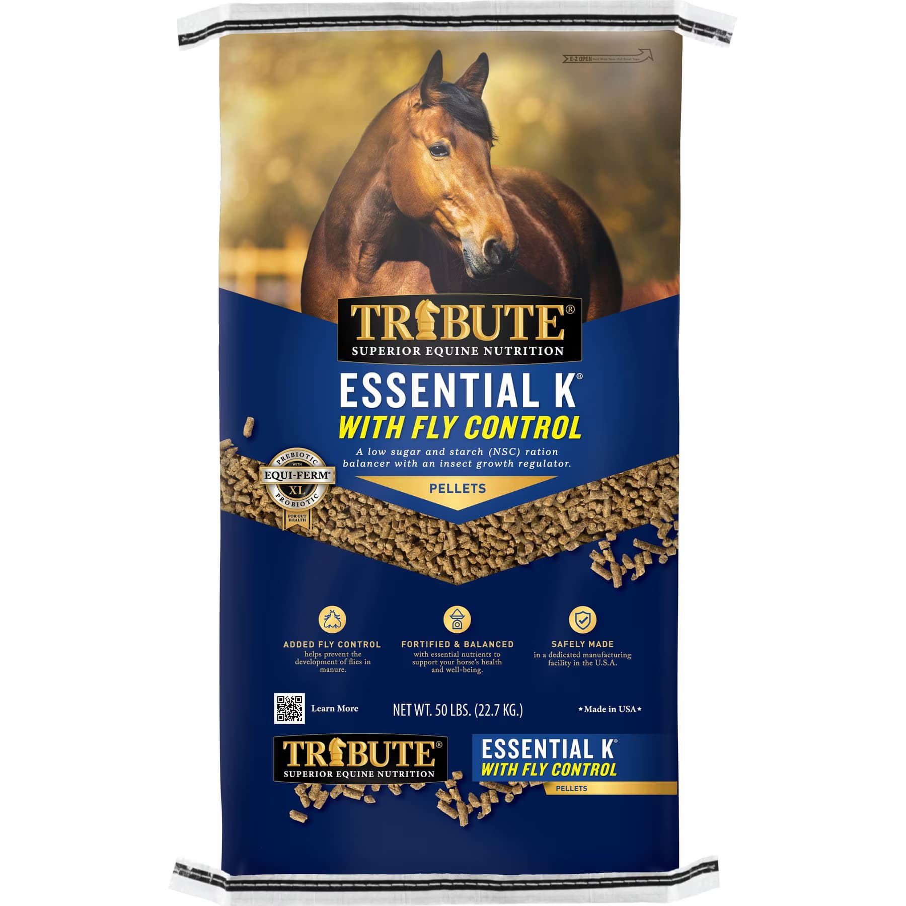 Tribute Equine Nutrition Tribute Equine Nutrition Essential K with Fly Control formula Horse Feed