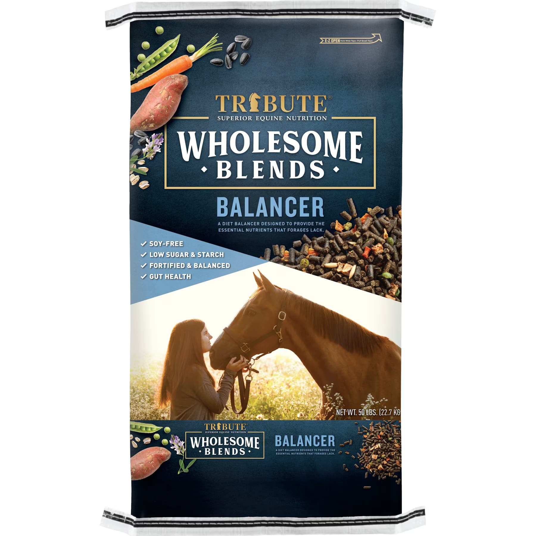 Tribute Equine Nutrition Tribute Equine Nutrition Wholesome Blends Balancer Horse Feed