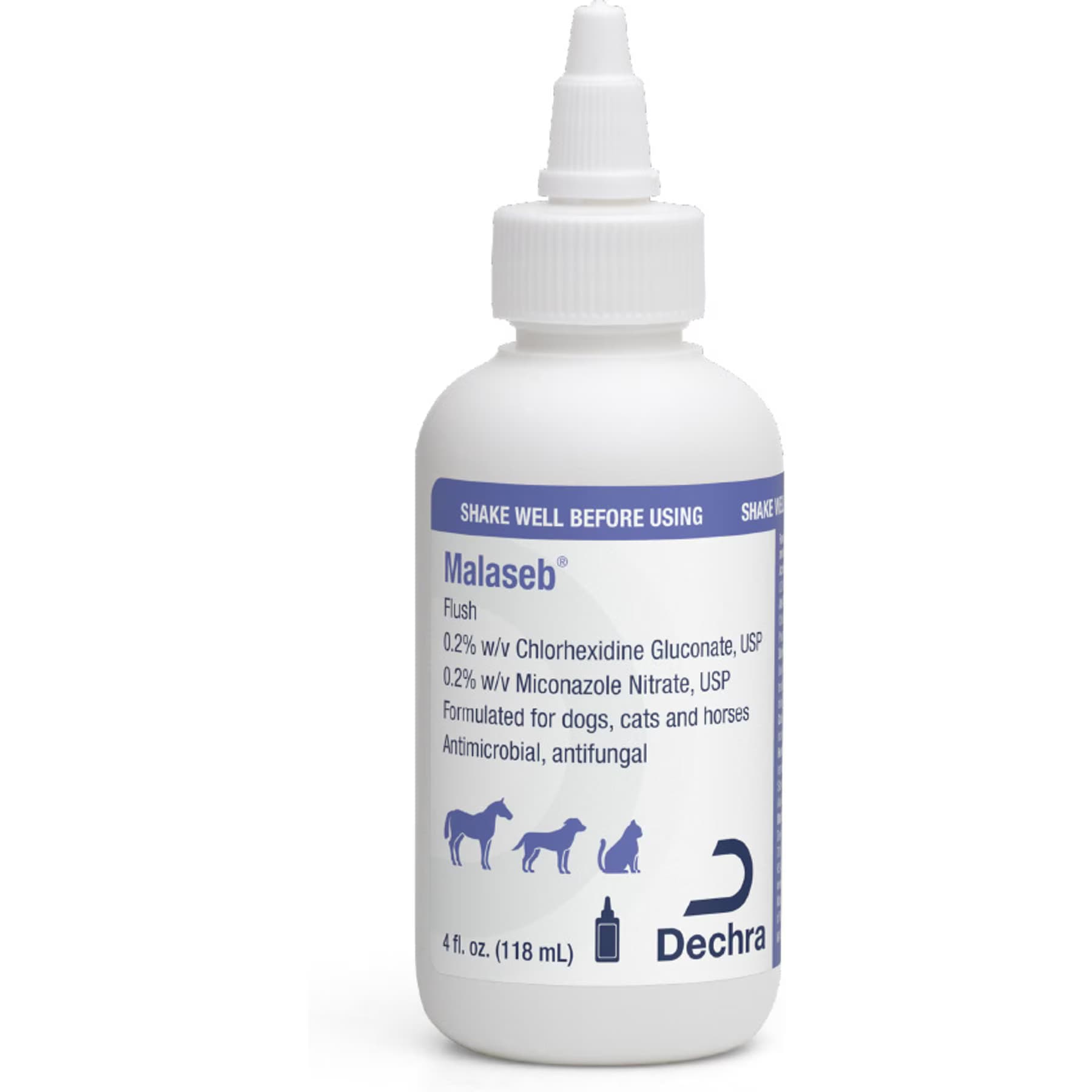 Malaseb Malaseb Chlorhexidine & Miconazole Fragrance-Free Dogs, Cats & Horses Flush, 12-fl oz bottle