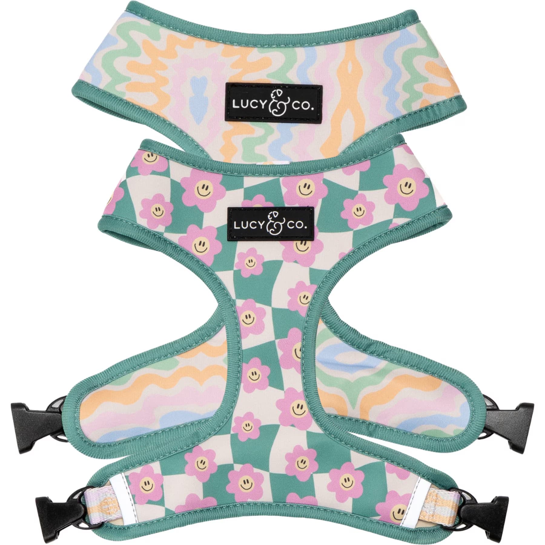 Lucy & Co. Lucy & Co. Just Chill Reversible Dog Harness, X-Small: 12 to 15-in chest