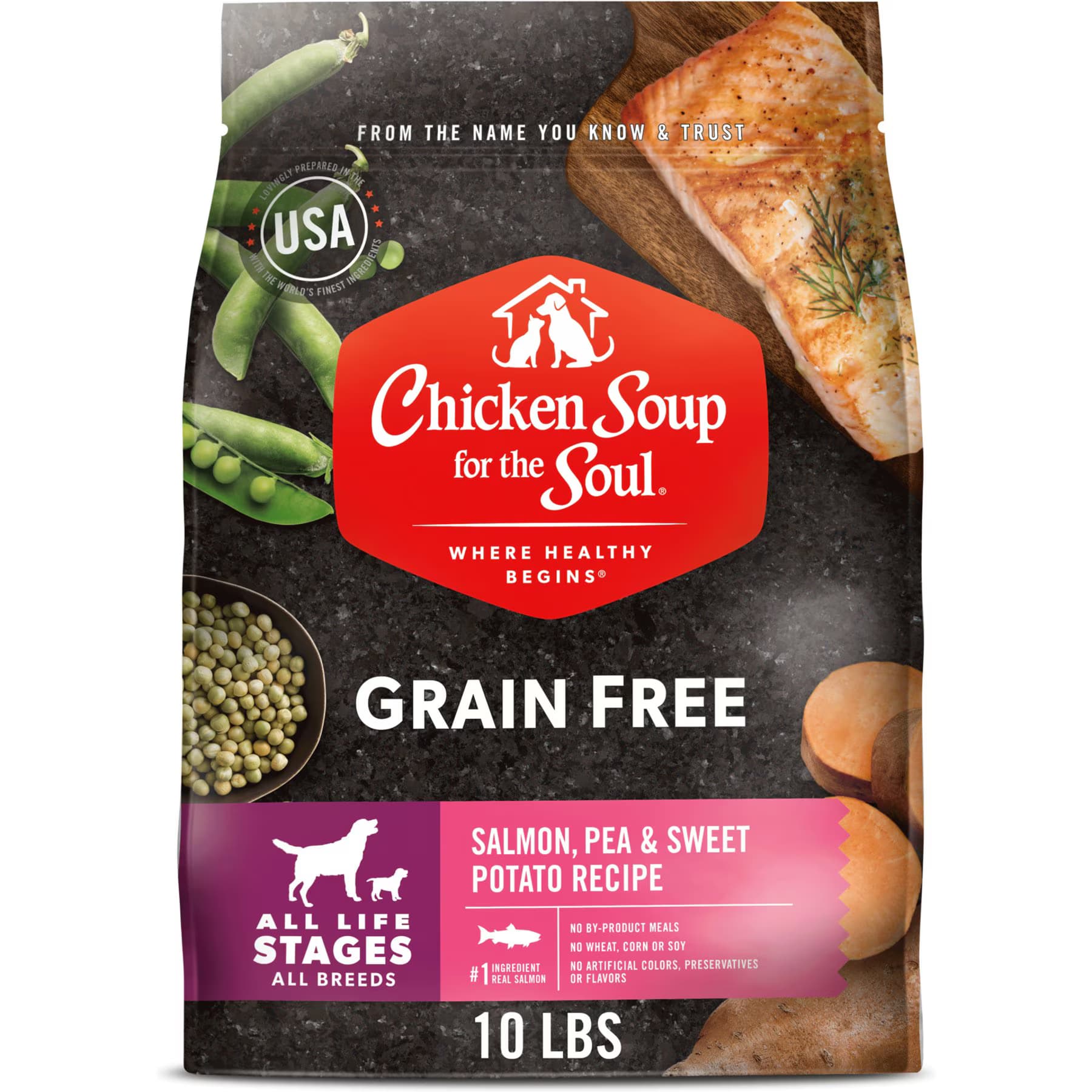 Chicken Soup for the Soul Chicken Soup for the Soul Grain-Free Salmon, Pea & Sweet Potato Recipe Dry Dog Food