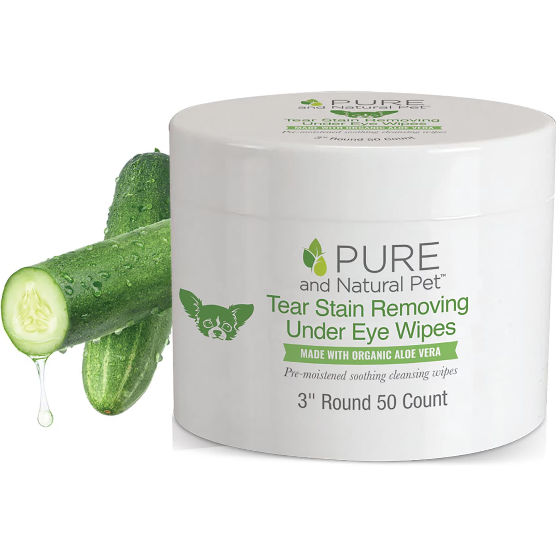 Pure and Natural Pet Pure and Natural Pet Tear Stain Removing Under Eye Dog Wipes