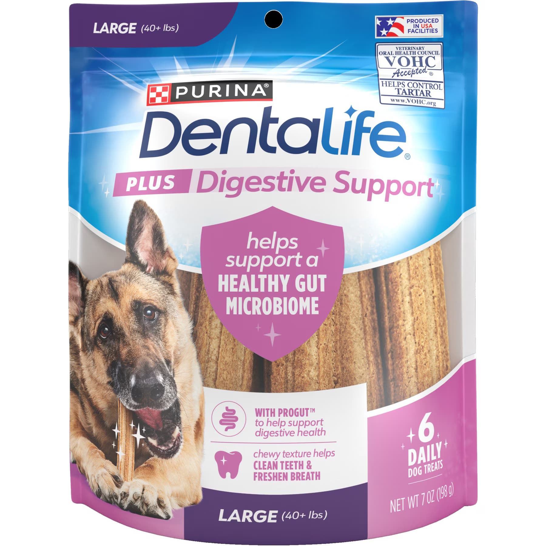 DentaLife Plus Digestive Support Chicken & Pumpkin Flavor Large Dental Dog Treats — view 2
