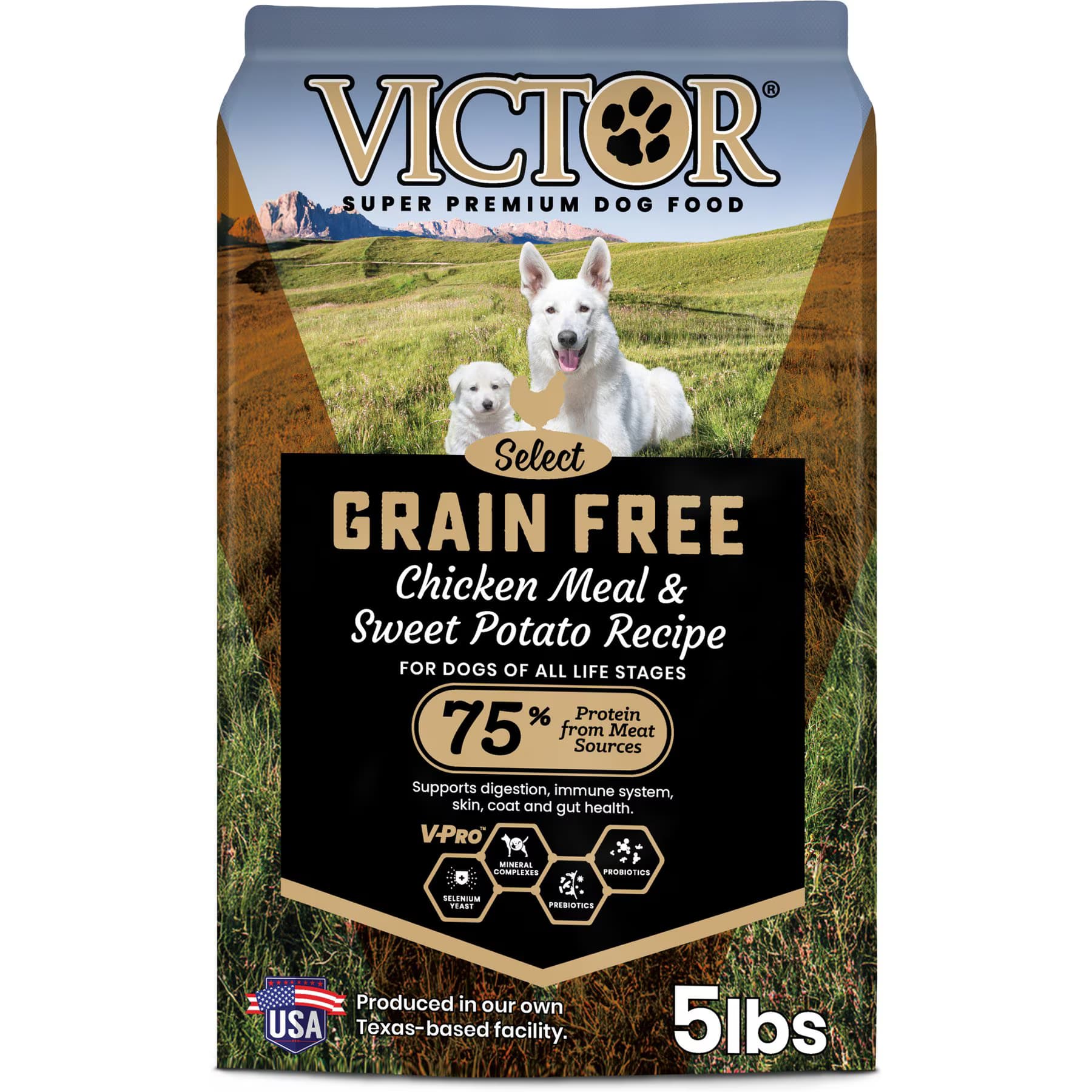 VICTOR Grain-Free Chicken Meal & Sweet Potato Recipe Dry Dog Food, 60-lb bundle — view 4