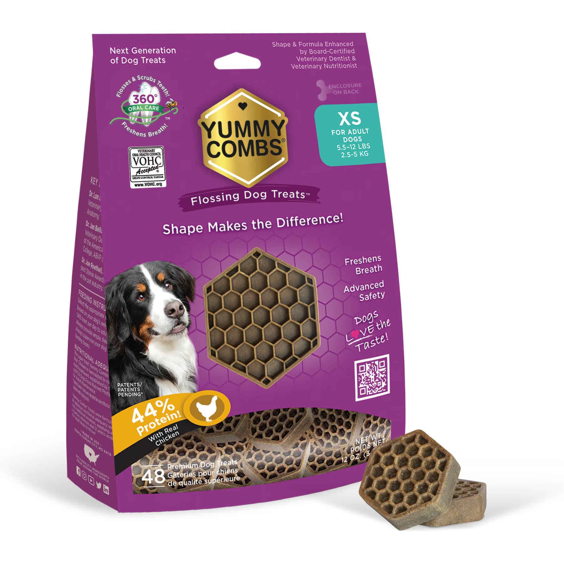 Yummy Combs Yummy Combs Ingenious Oral Care Flossing X-Small Breed Grain-Free Adult Dog Treats