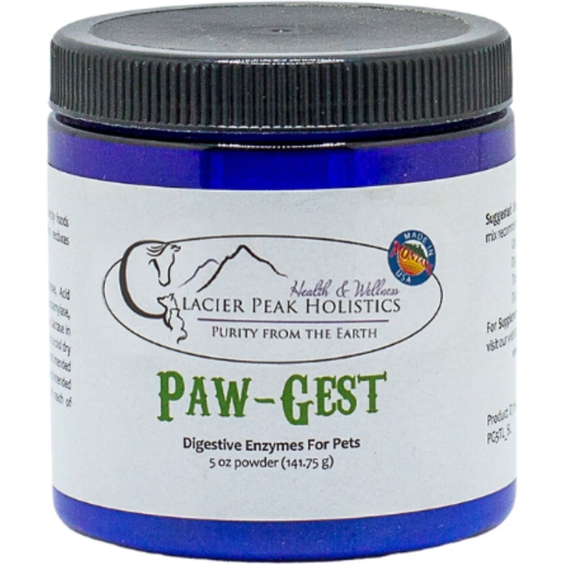 Glacier Peak Holistics Glacier Peak Holistics Paw-Gest Digestive Enzymes for Dogs & Cats, 5-oz