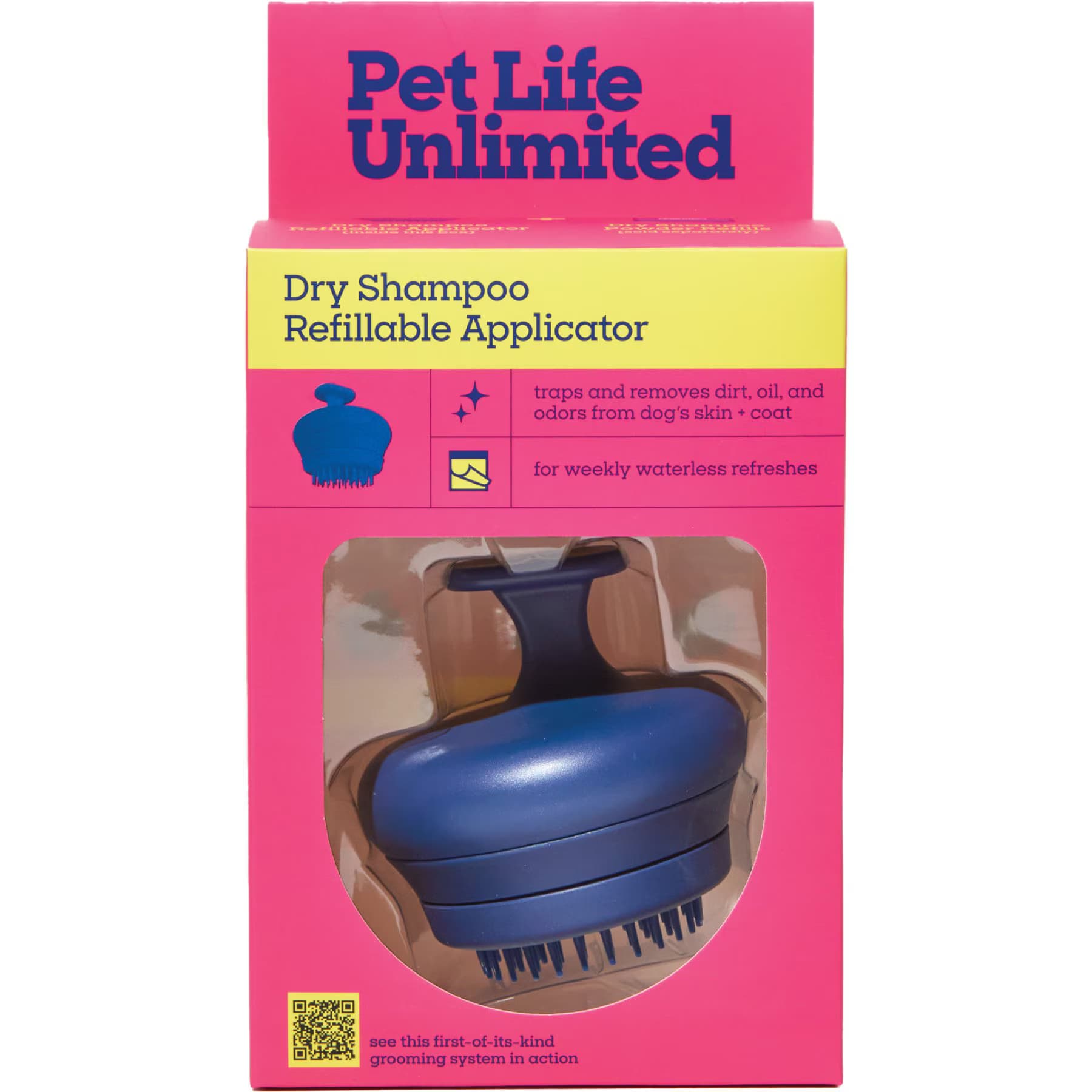 Pet Life Unlimited Pet Life Unlimited Dry Shampoo Refillable Applicator for Dogs, Blue