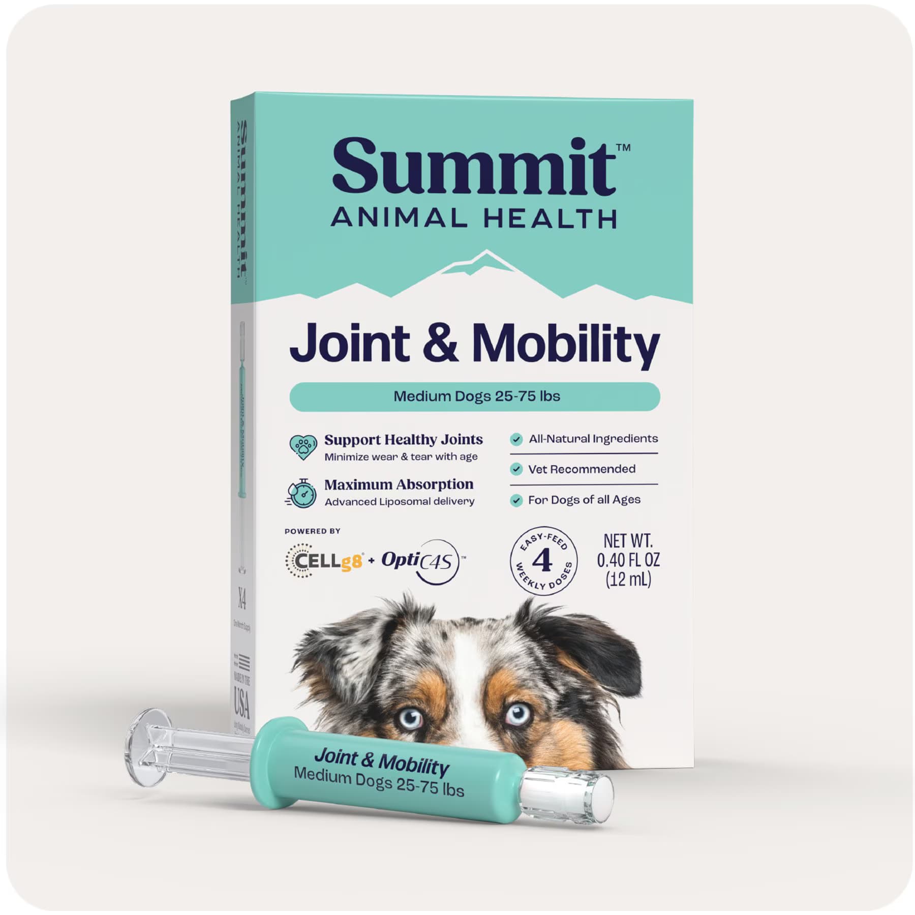 Summit Animal Health Summit Animal Health Liquid Joint & Mobility Supplement for Medium Dogs, 0.4-fl oz