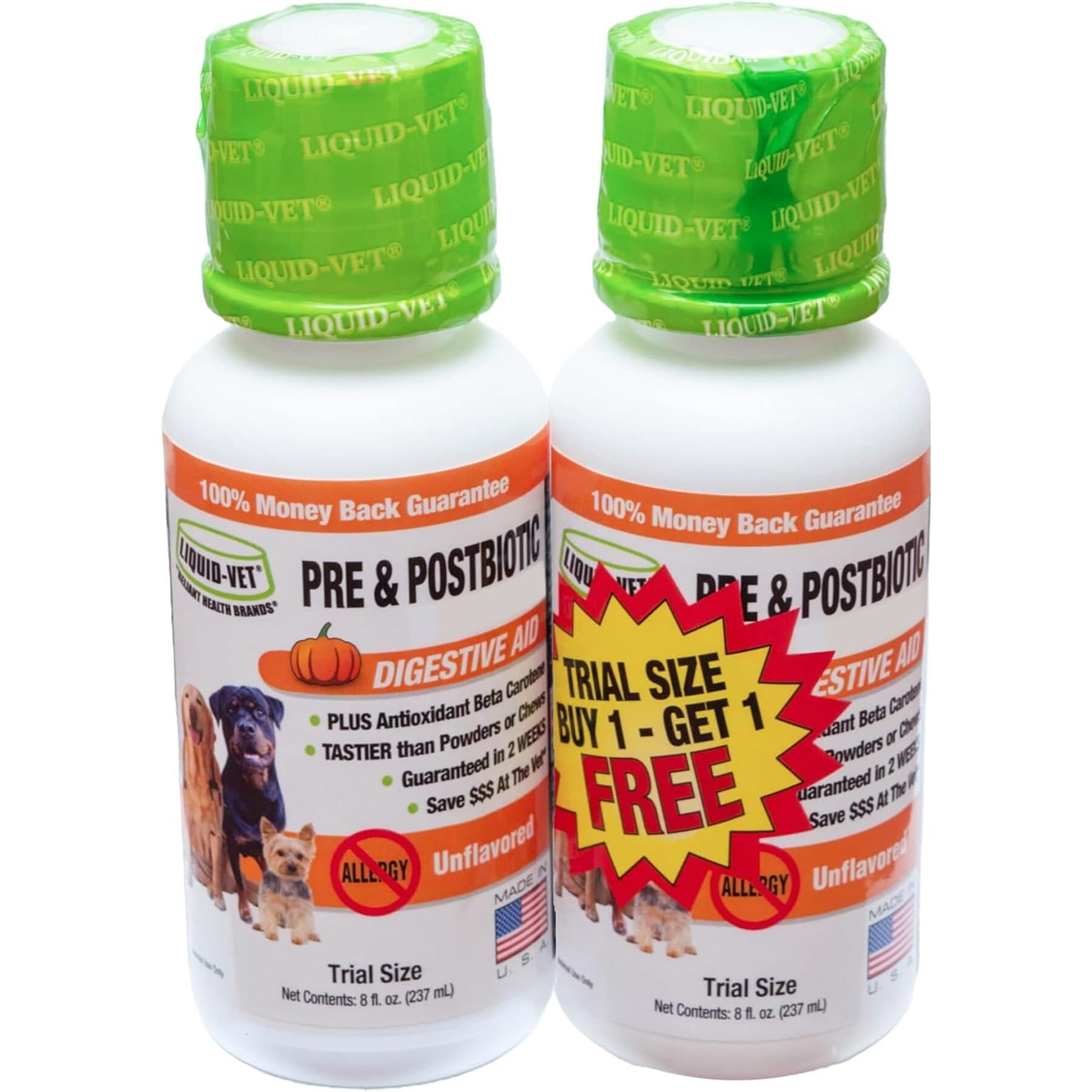 Liquid-Vet Liquid-Vet K9 Pre & PostBiotic Support Unflavored Dog Digestive Aid, 8-fl oz bottle