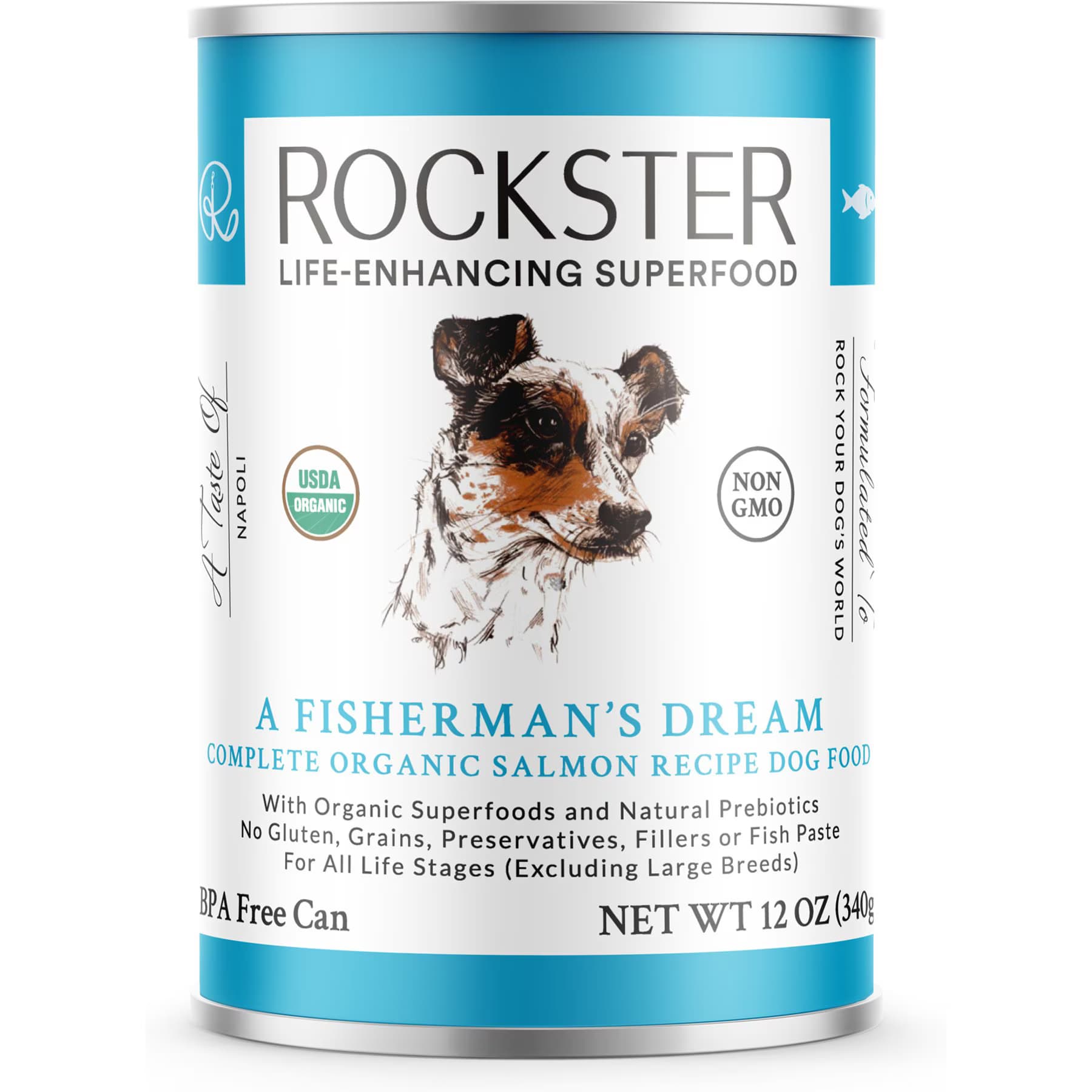 Rockster Rockster Fisherman's Dream Complete Organic Salmon Recipe Fisherman's Dream - Salmon Wet Dog Food