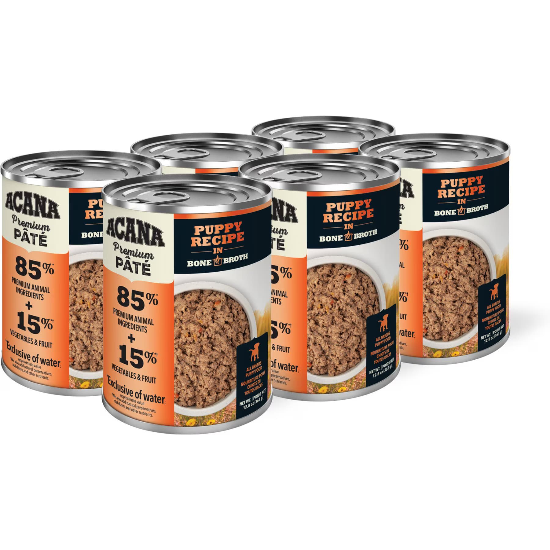 ACANA Premium Pate Puppy Recipe in Bone Broth Grain-Free Wet Dog Food — view 2