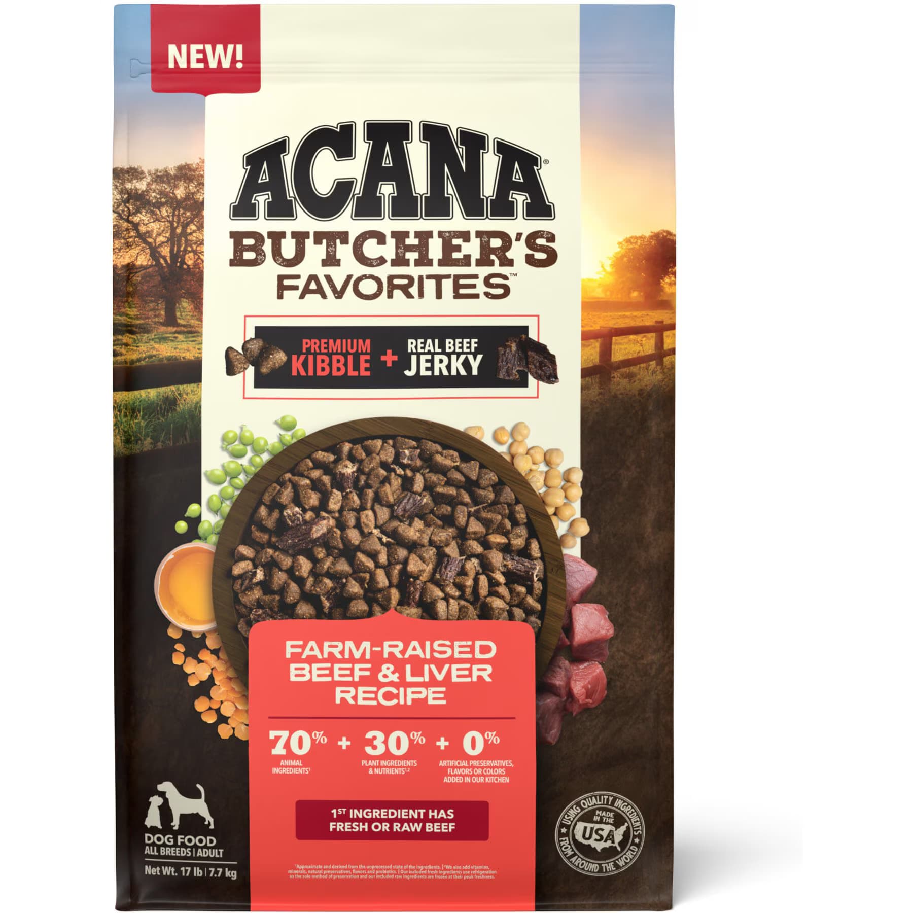 ACANA ACANA Butcher’s Favorites Grain-Free Farm-Raised Beef & Liver Dry Dog Food