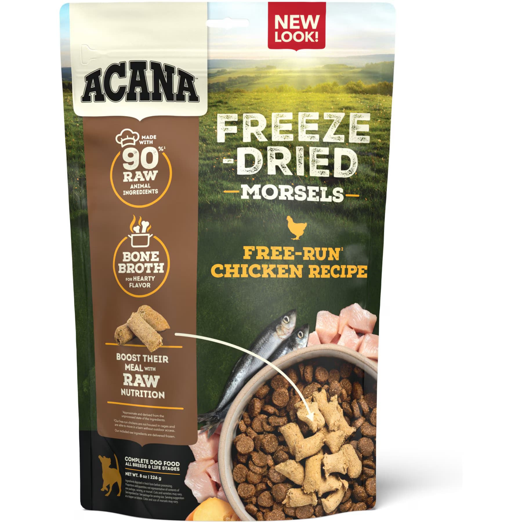 ACANA ACANA Free-Run Chicken Morsels Grain-Free High-Protein Freeze-Dried Dog Food & Topper