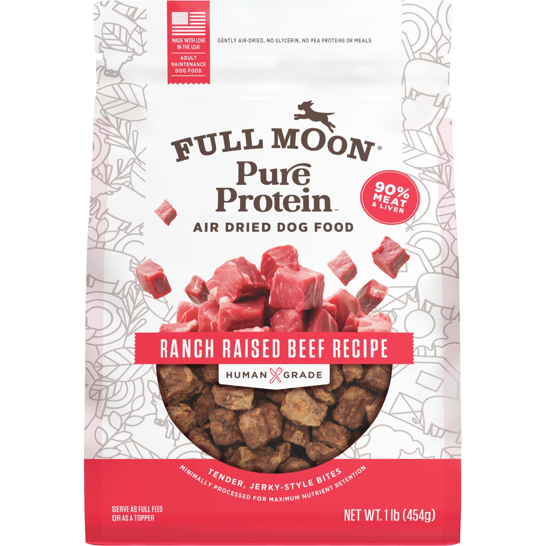 Full Moon Full Moon Pure Protein Beef Recipe Air Dried Dog Food