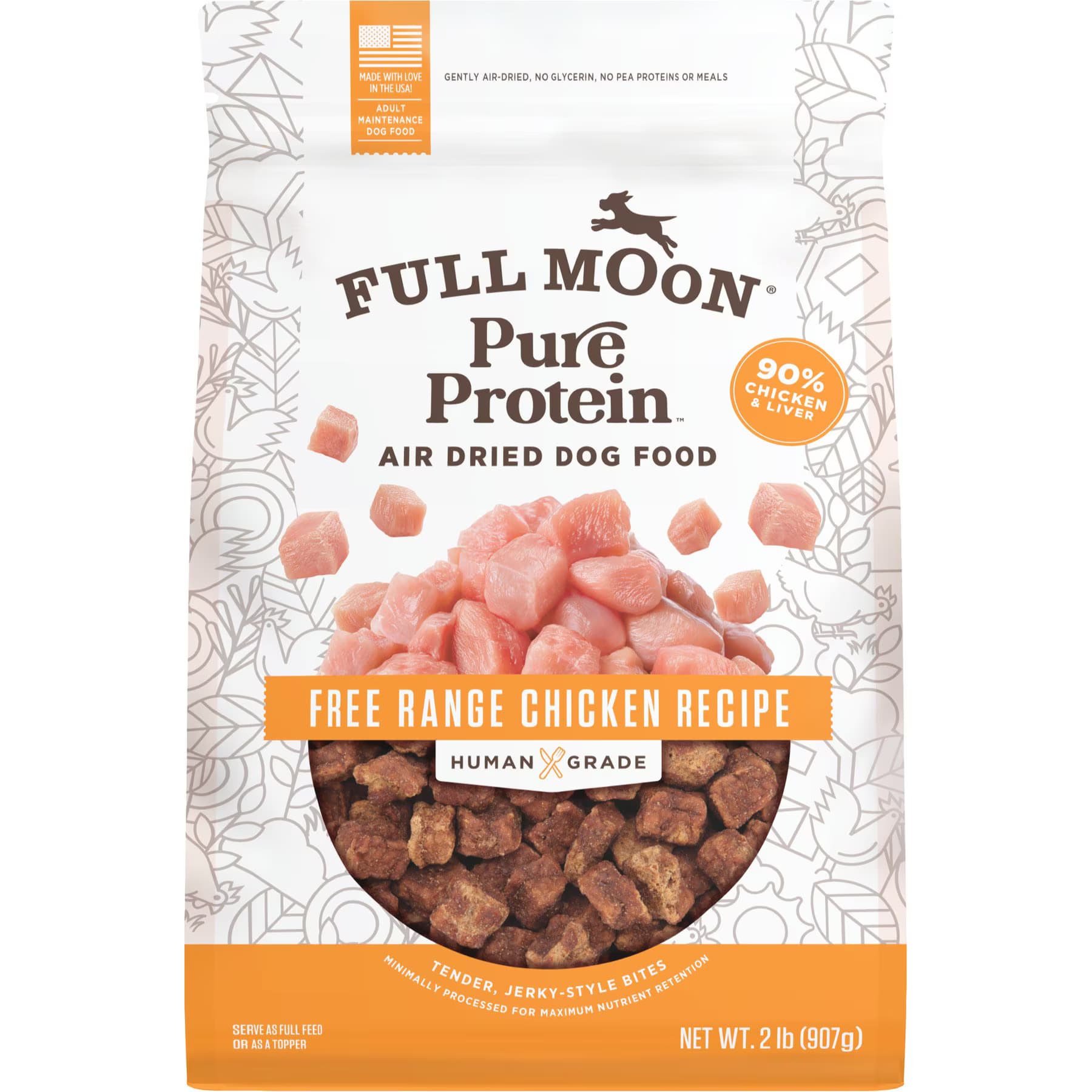 Full Moon Full Moon Pure Protein Chicken Recipe Air Dried Dog Food